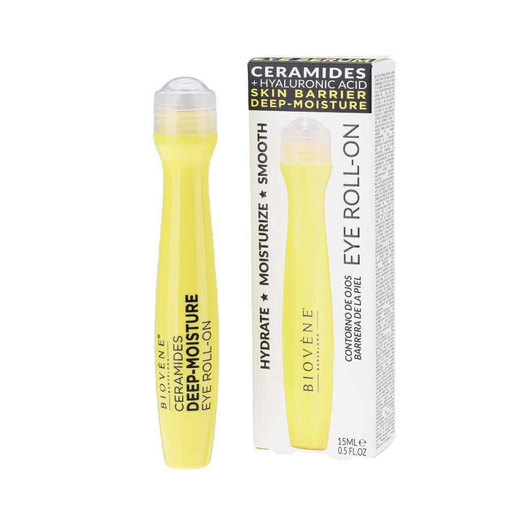 Biovenè Augencreme, Ceramides, Moisturizing & Smoothing, Eye Roll-On, 15 ml