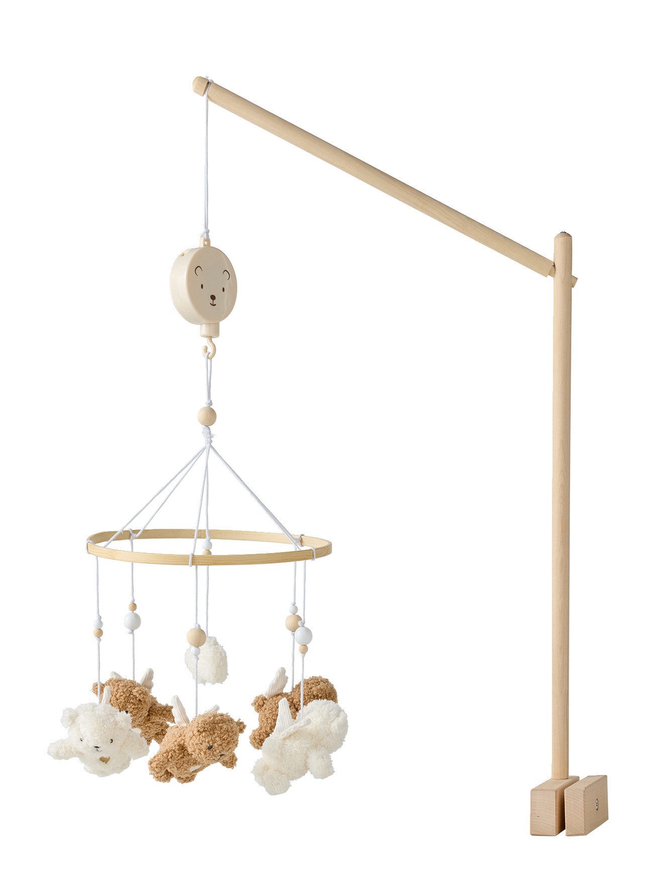 vertbaudet Mobile Baby Musik-Mobile mit Holzfuß KLEINER BÄR