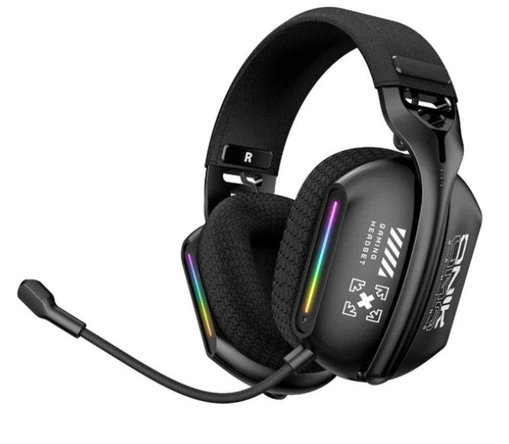 ONIKUMA GT808 (2.4G + Bluetooth) Schwarzes GAMING HEADSET wireless Kopfhörer