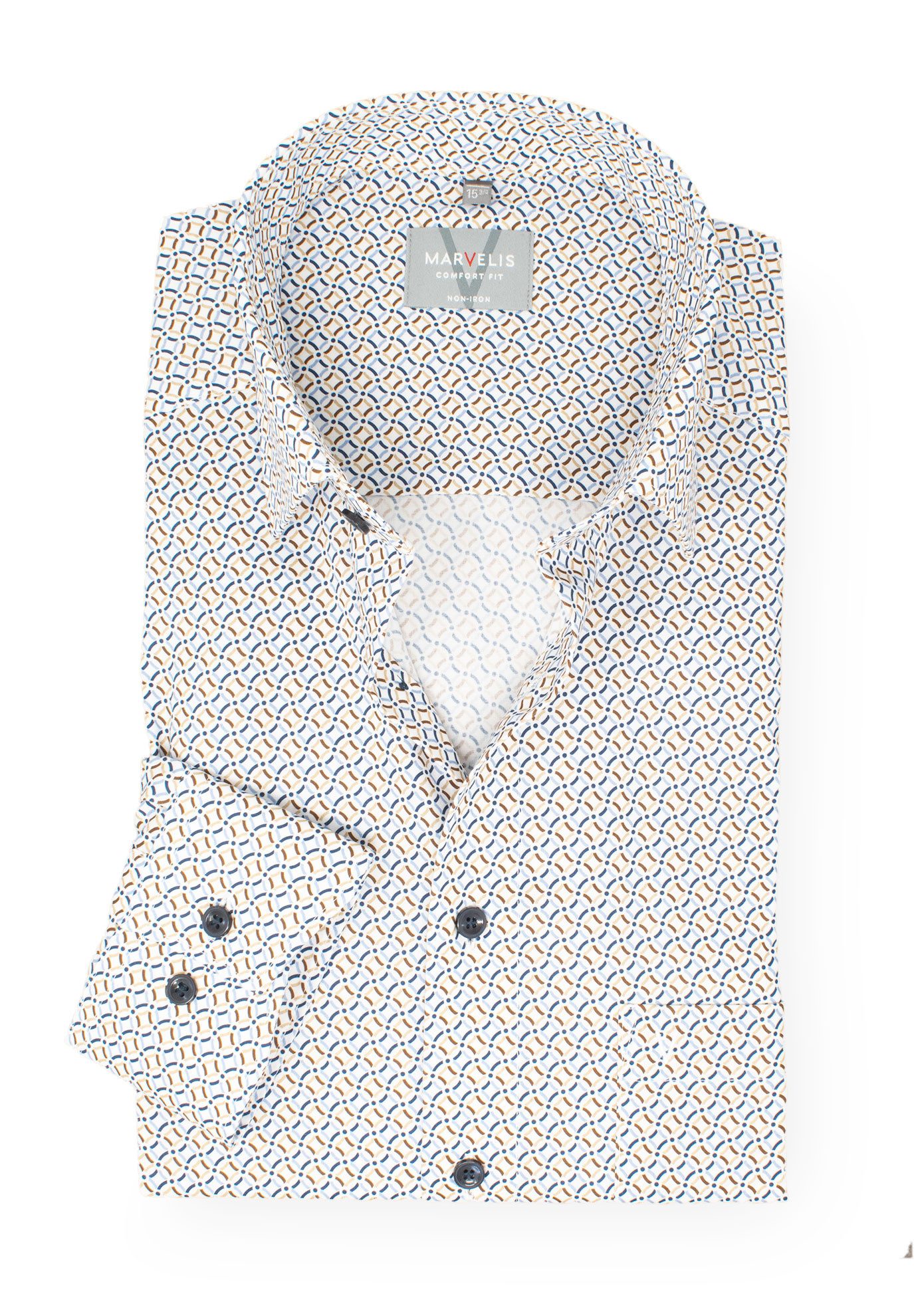 MARVELIS Langarmhemd Comfort Fit bequeme Schnittführung