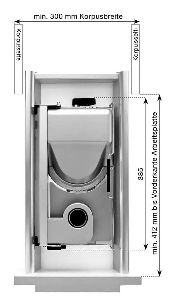 ritter Allesschneider Einbau Elektro Allesschneider AES52 rechts ab 30 cm Schubkastenbreite
