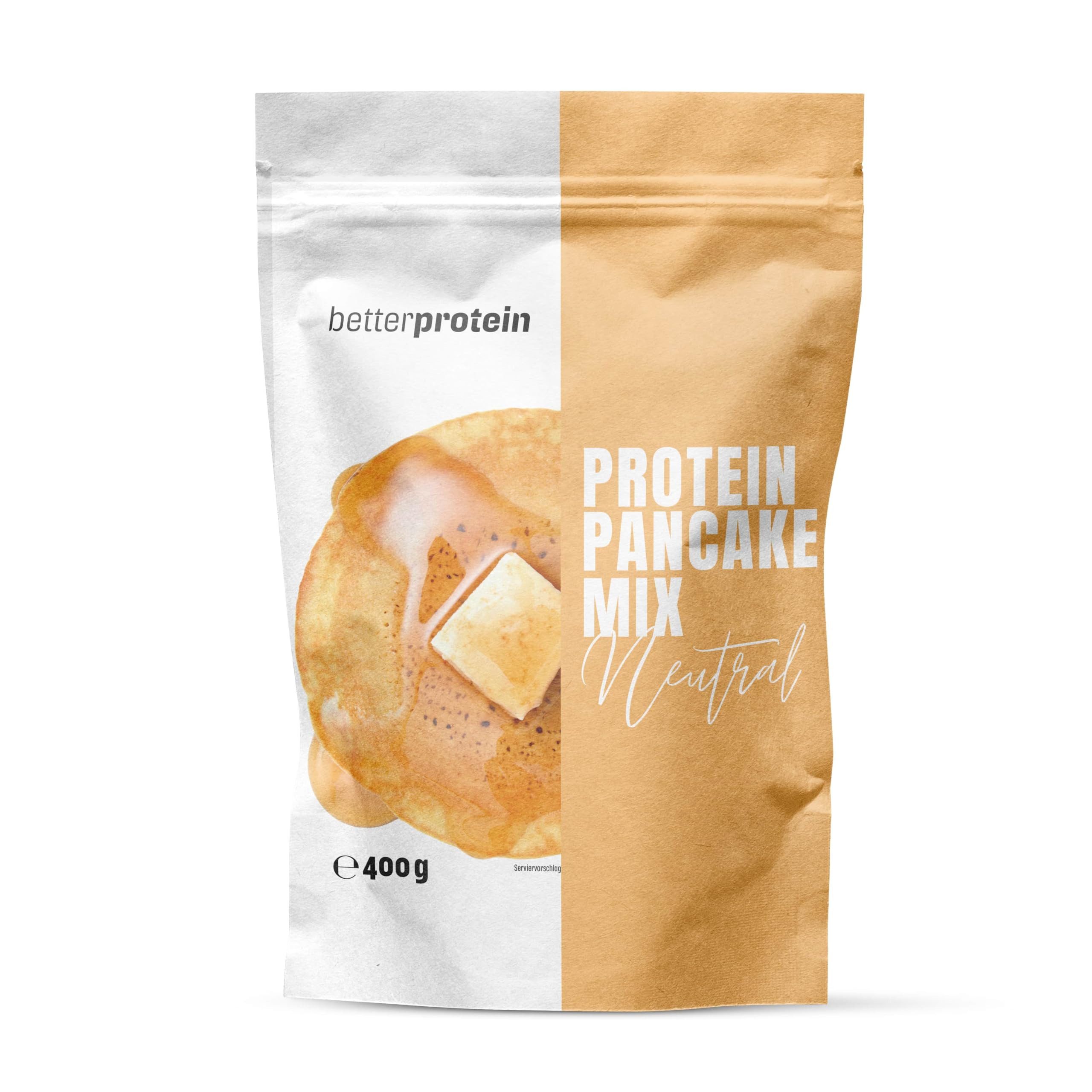 better protein Protein Pancake Mix, versch Sorten, Produziert in Deutschland Pulver, Pancake Mix mit Eiweißpulver aus der Region zum braten einer proteinreiche Mahlzeit à 500 g