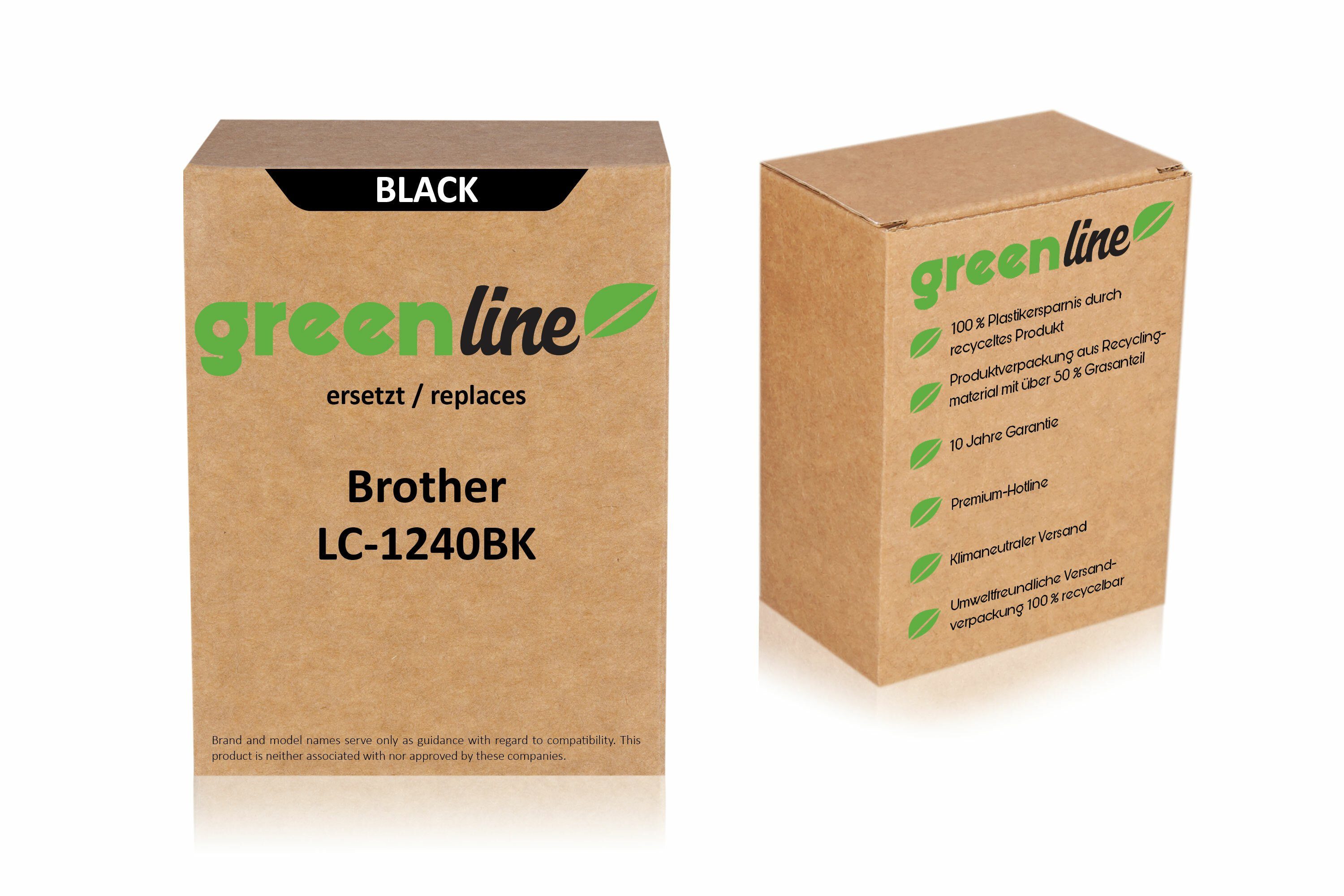 LC-1240 greenline Inkadoo Brother XL ersetzt Tintenpatrone BK