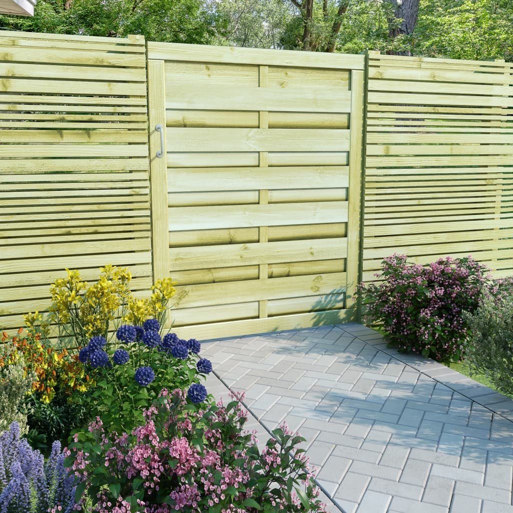 vidaXL Gartentor Gartentor Kiefernholz Imprägniert 100x125 cm Grün