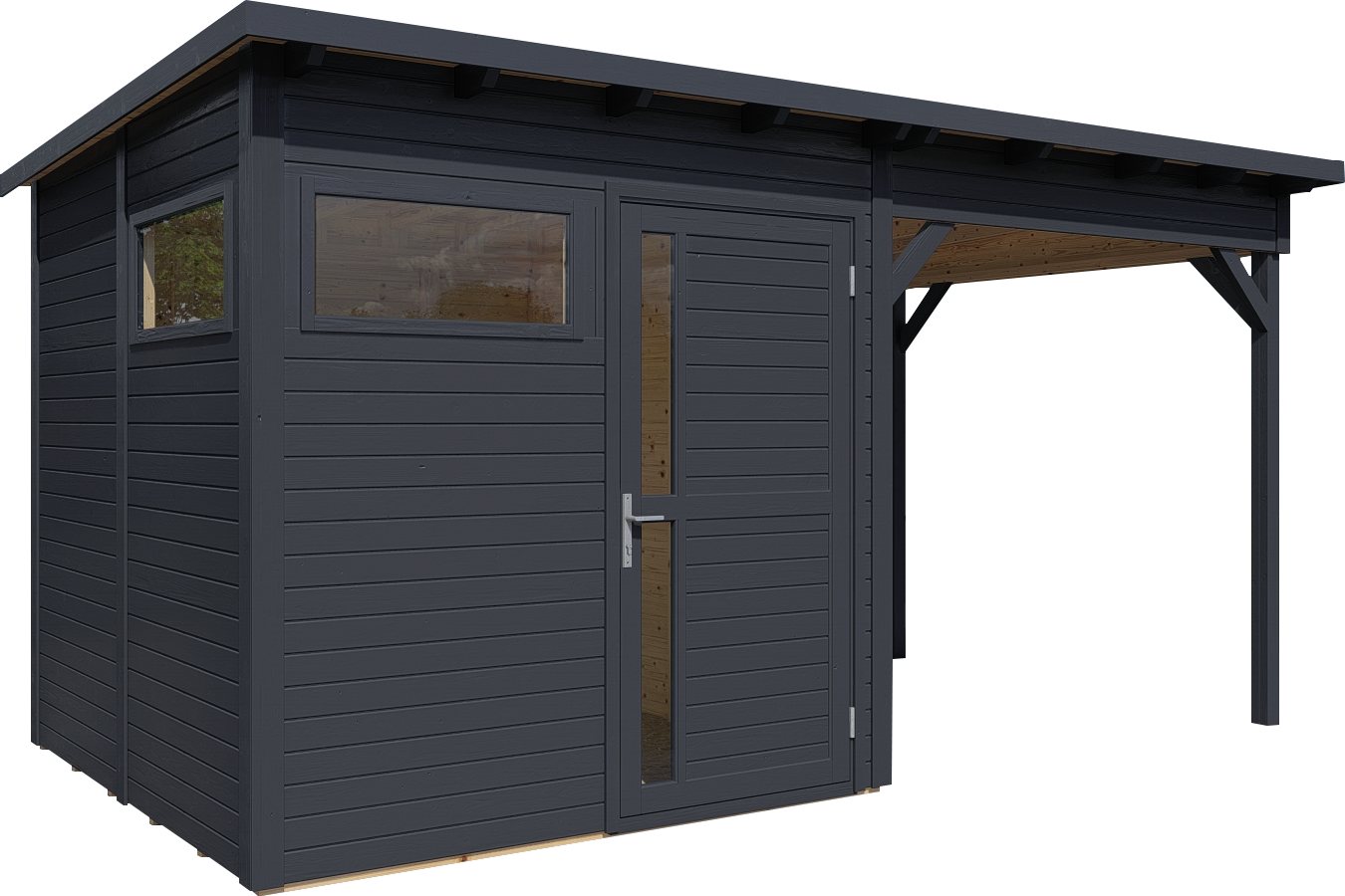 Thumbnail - BERTILO Gartenhaus Pentus 2 Lounge anthrazit, BxT: 470x266 cm