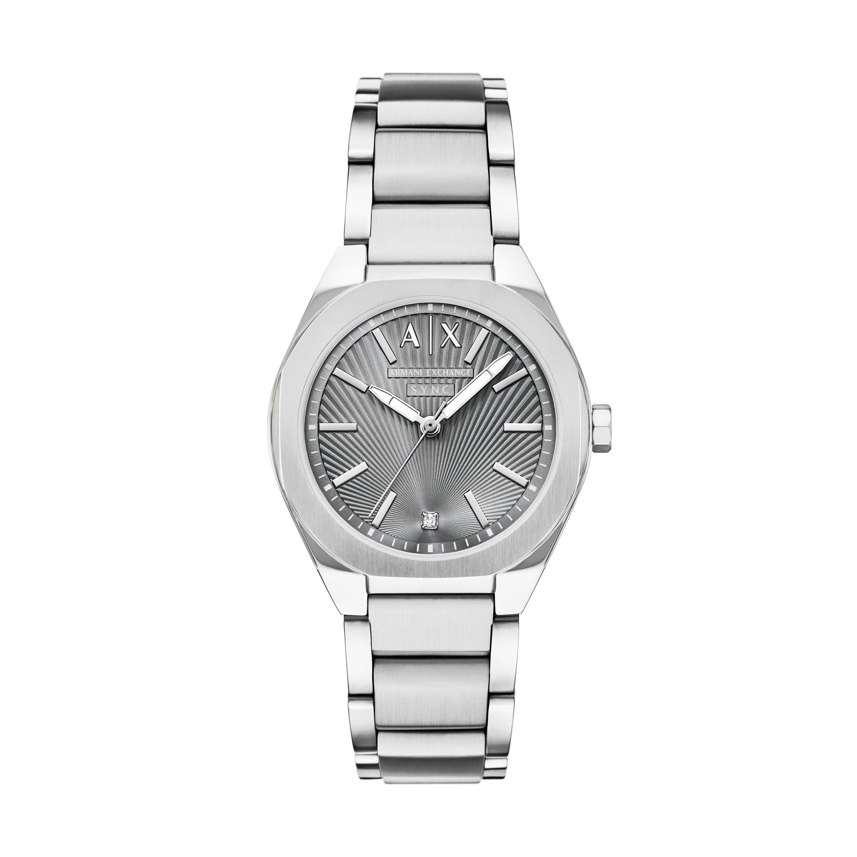 ARMANI EXCHANGE Quarzuhr AX6030, Armbanduhr, Damenuhr, Edelstahlarmband, analog, Diamant