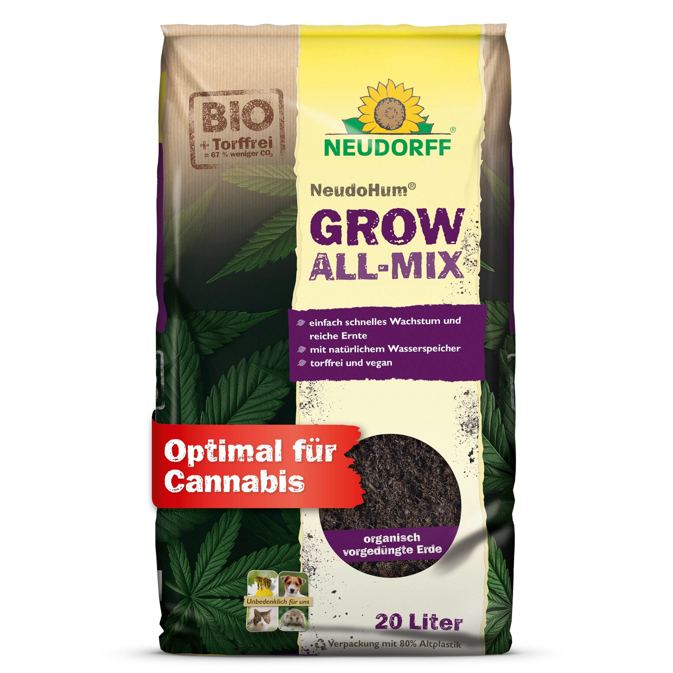 Bio-Erde NeudoHum Grow Erde All-Mix 20 Liter