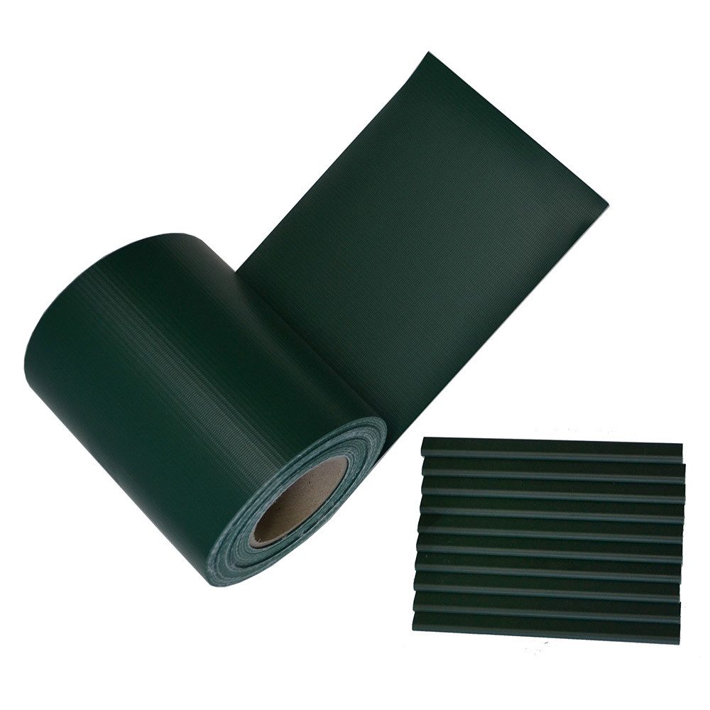 HOME DELUXE Sichtschutzstreifen ZAUNFOLIE PVC SICHTSCHUTZ MATA, witterungsbeständig und individuell kürzbar