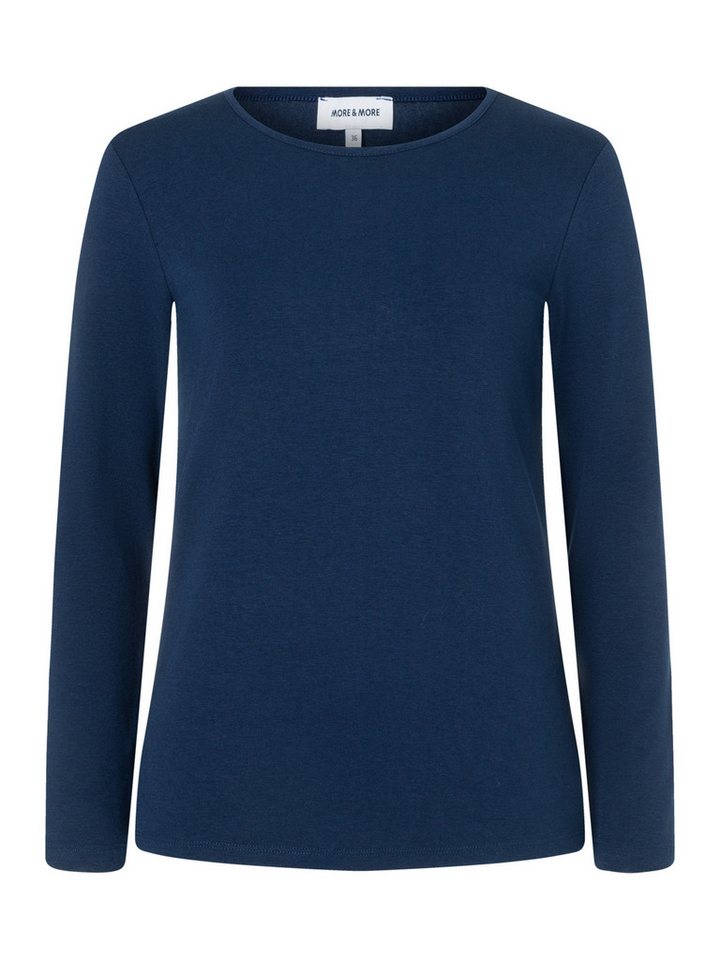 MORE&MORE T-Shirt zeitloses Allround-Basic-Langarmshirt