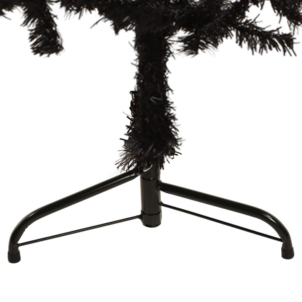 Schlank Künstlicher Ständer Schwarz furnicato cm Künstlicher Halb-Weihnachtsbaum 150 Weihnachtsbaum