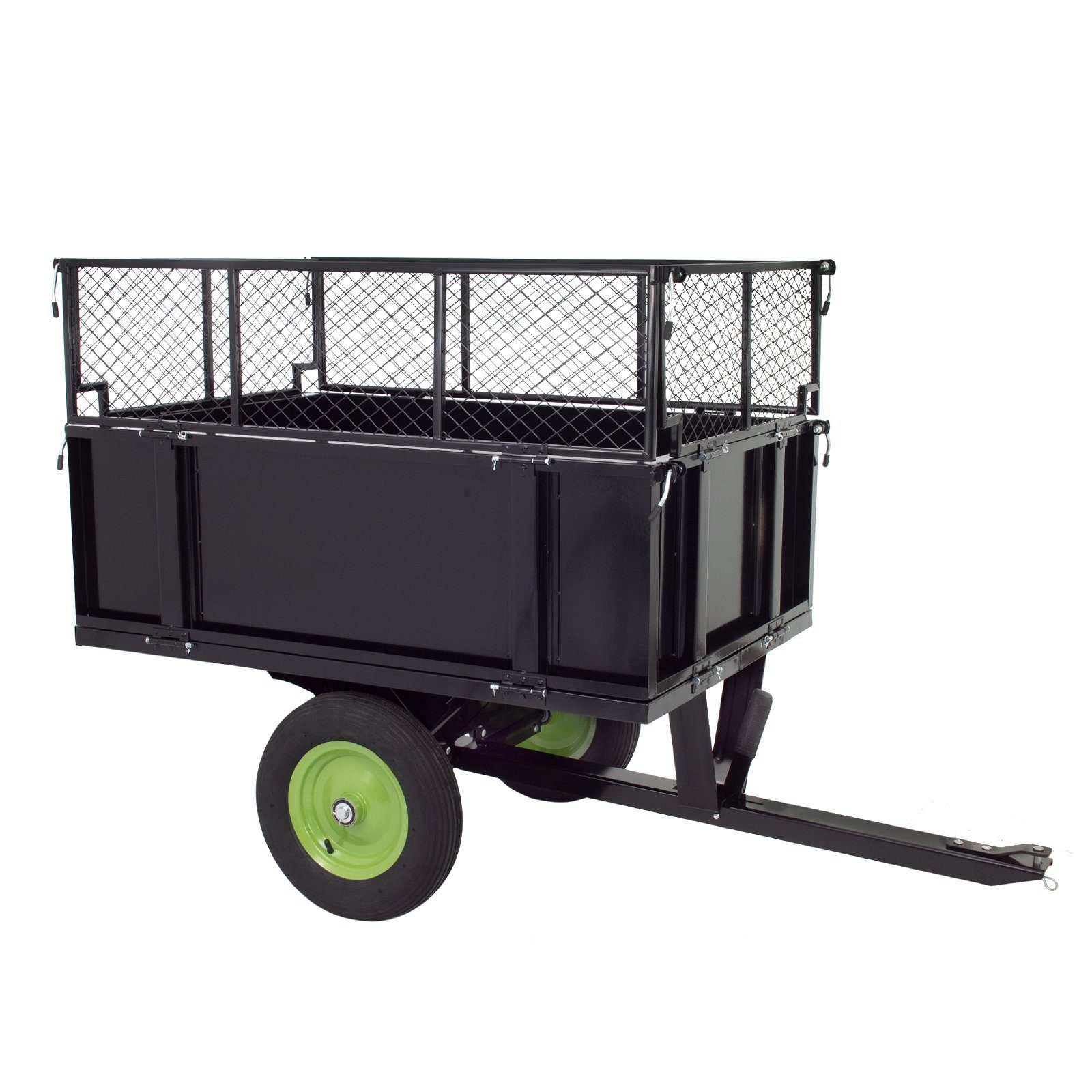TRUTZHOLM Rasentraktoranhänger Rasentraktor Anhänger Kippanhänger 300 kg kippbar mit Kupplung