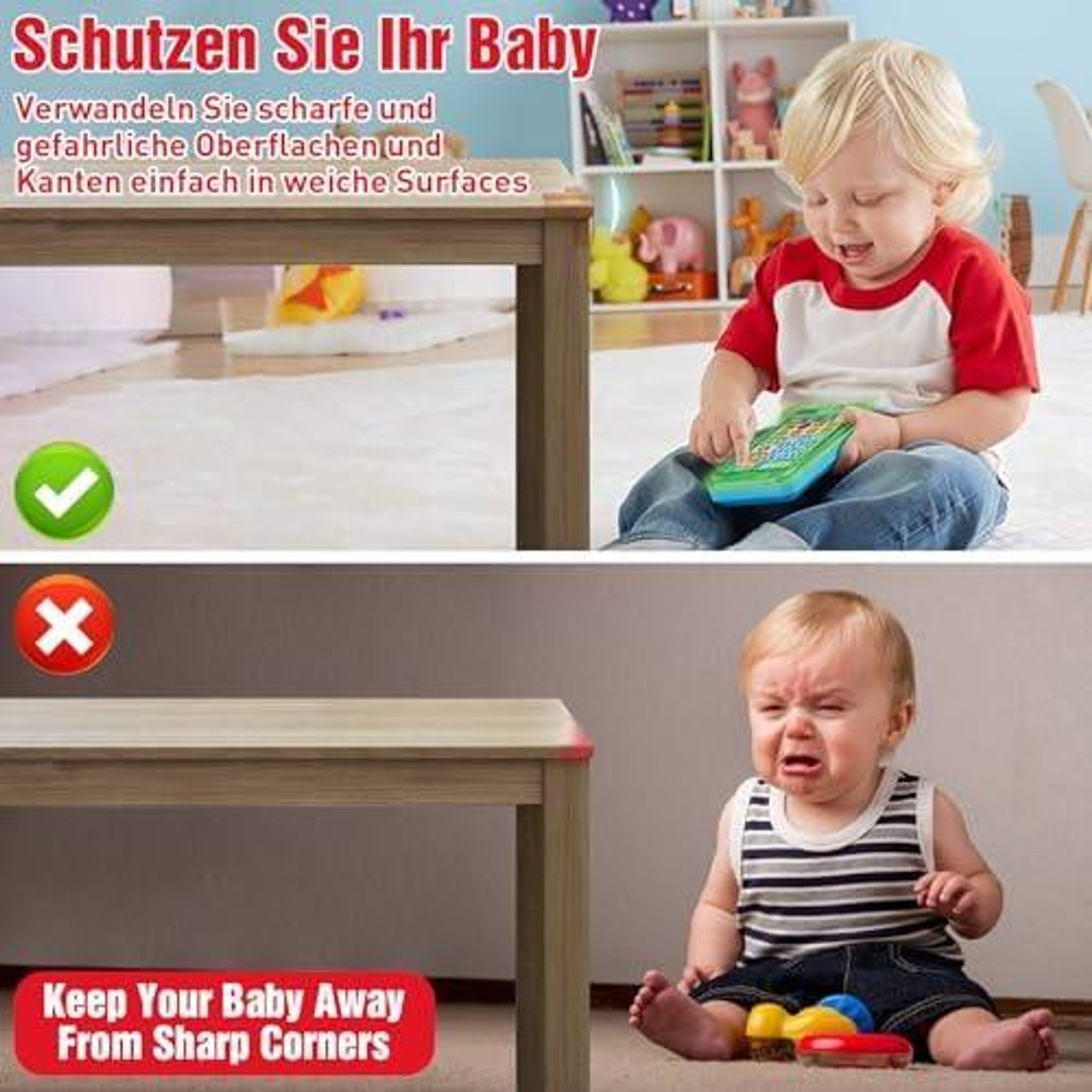 FELIXLEO Kindersicherung 40 Eckenschutz Baby Transparent Selbstklebend Kantenschutz