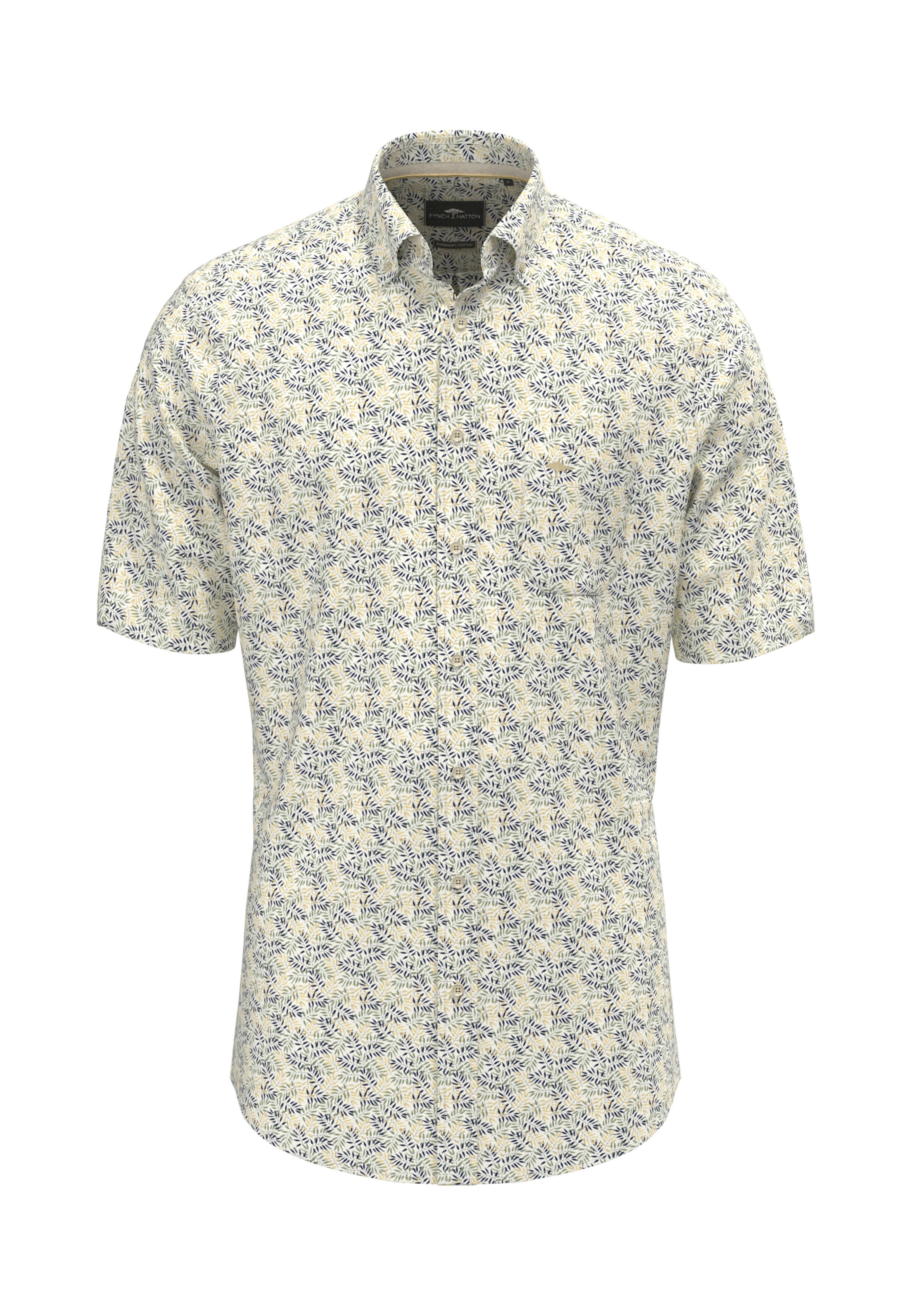FYNCH-HATTON Kurzarmhemd mit All-Over Print