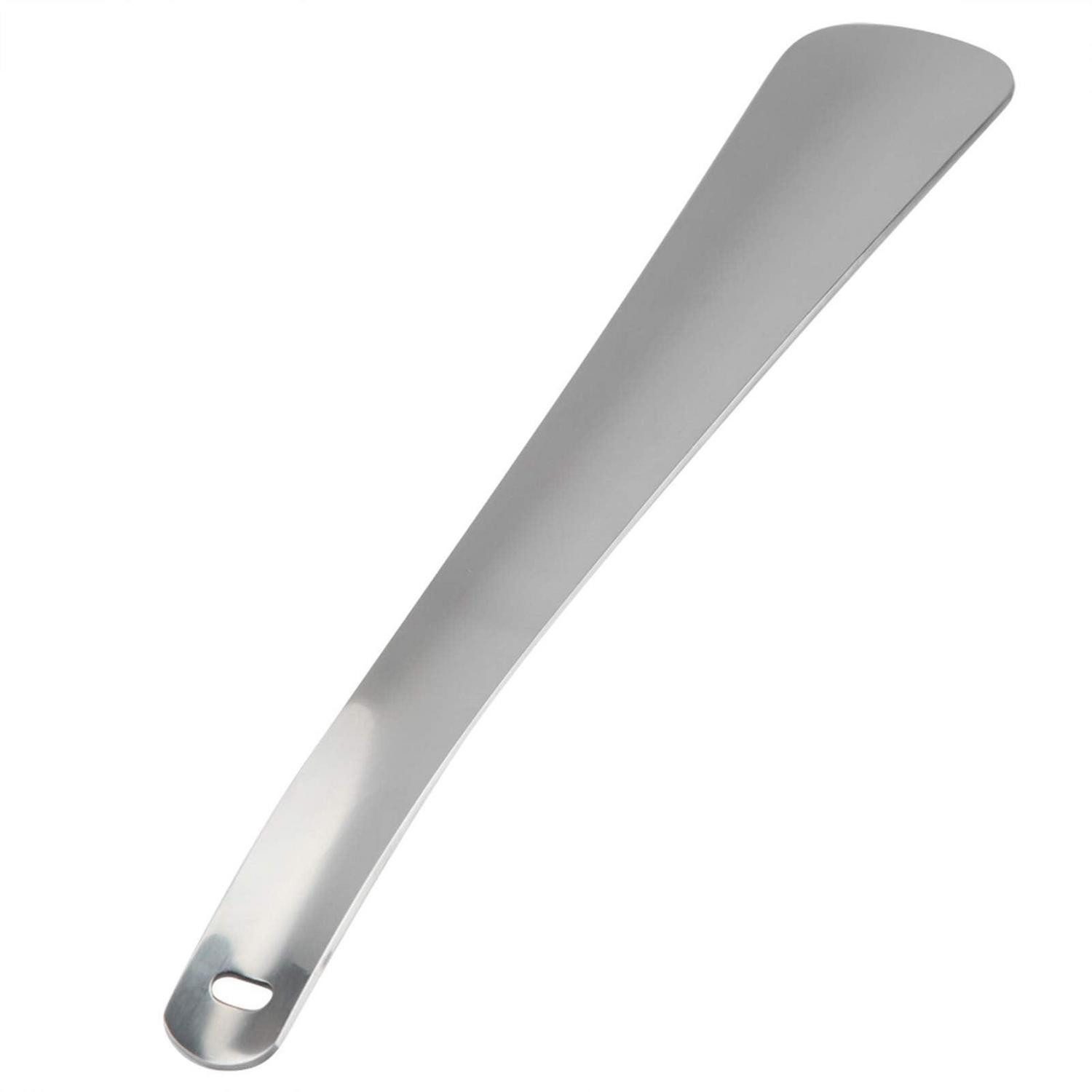 LuxusKollektion Schuhlöffel Schuhlöffel Edelstahl 18,5cm lang gebogen