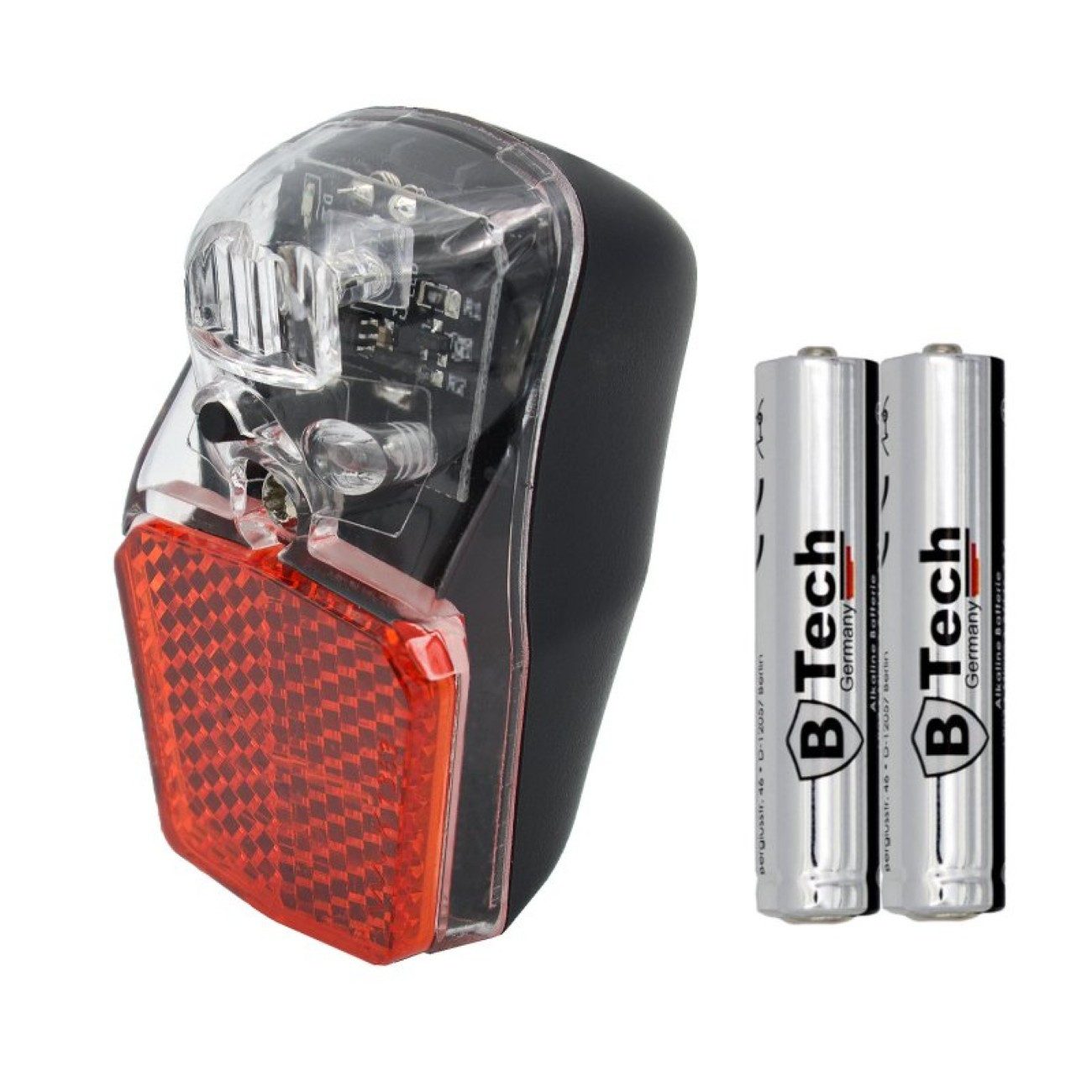 bahama Fahrrad-Rücklicht, mit Standlicht, Reflektor & StVZO-Zulassung