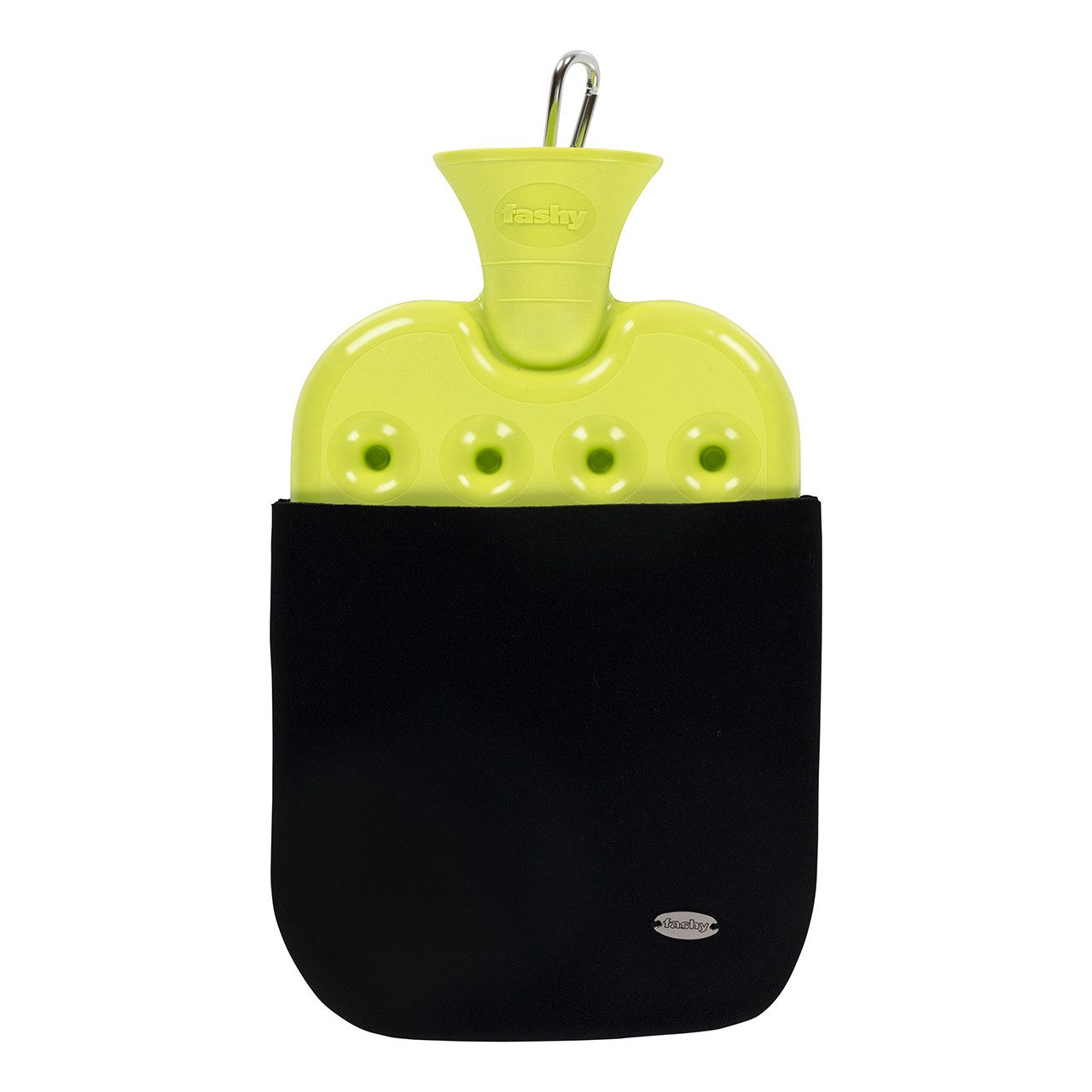 Fashy Wärmflasche Fashy Wärmflasche mit Neoprenbezug grün-schwarz
