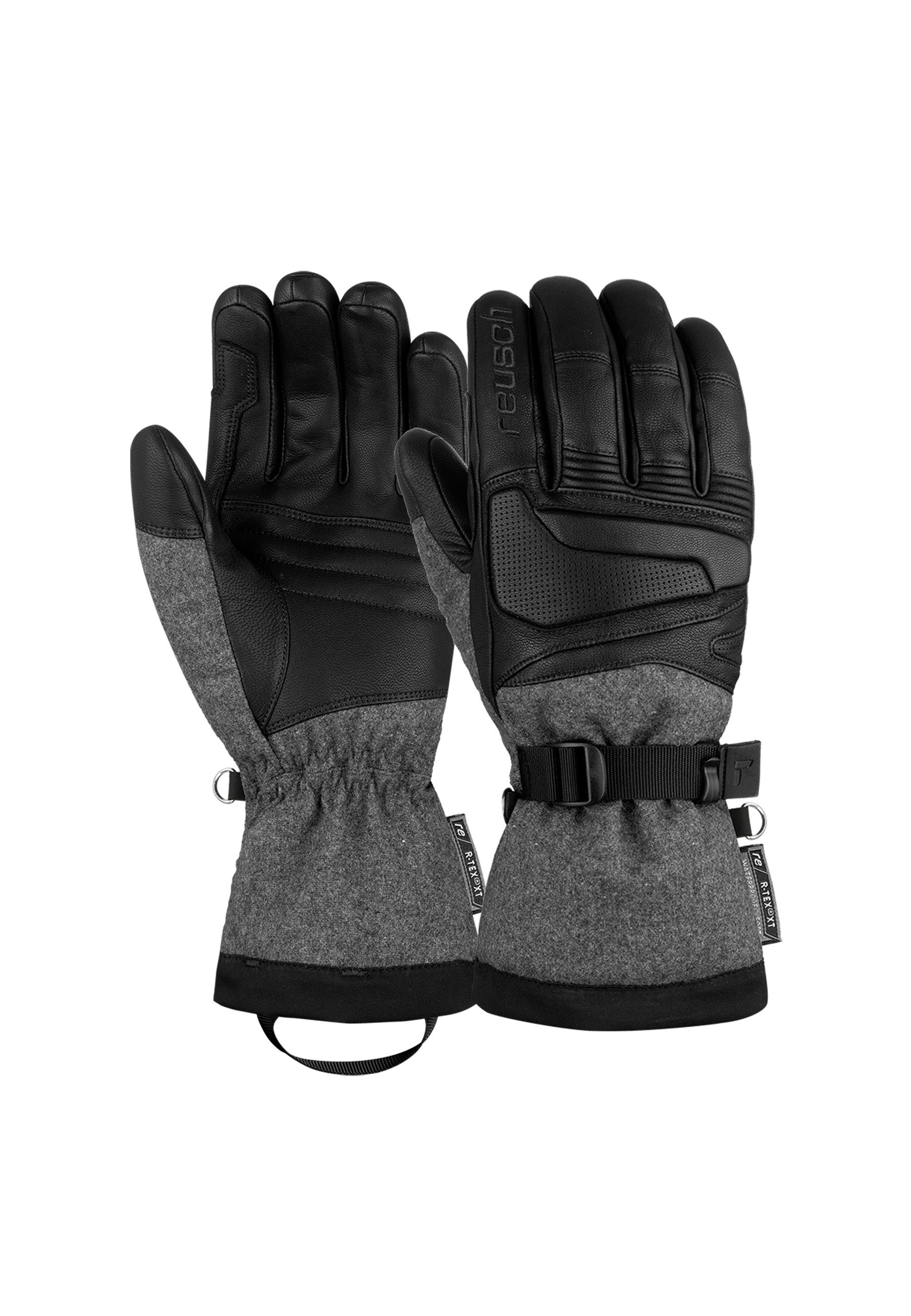 Reusch Skihandschuhe Prodigy R-TEX® XT mit wasserdichter Funktionsmembran schwarz-meliert | Handschuhe