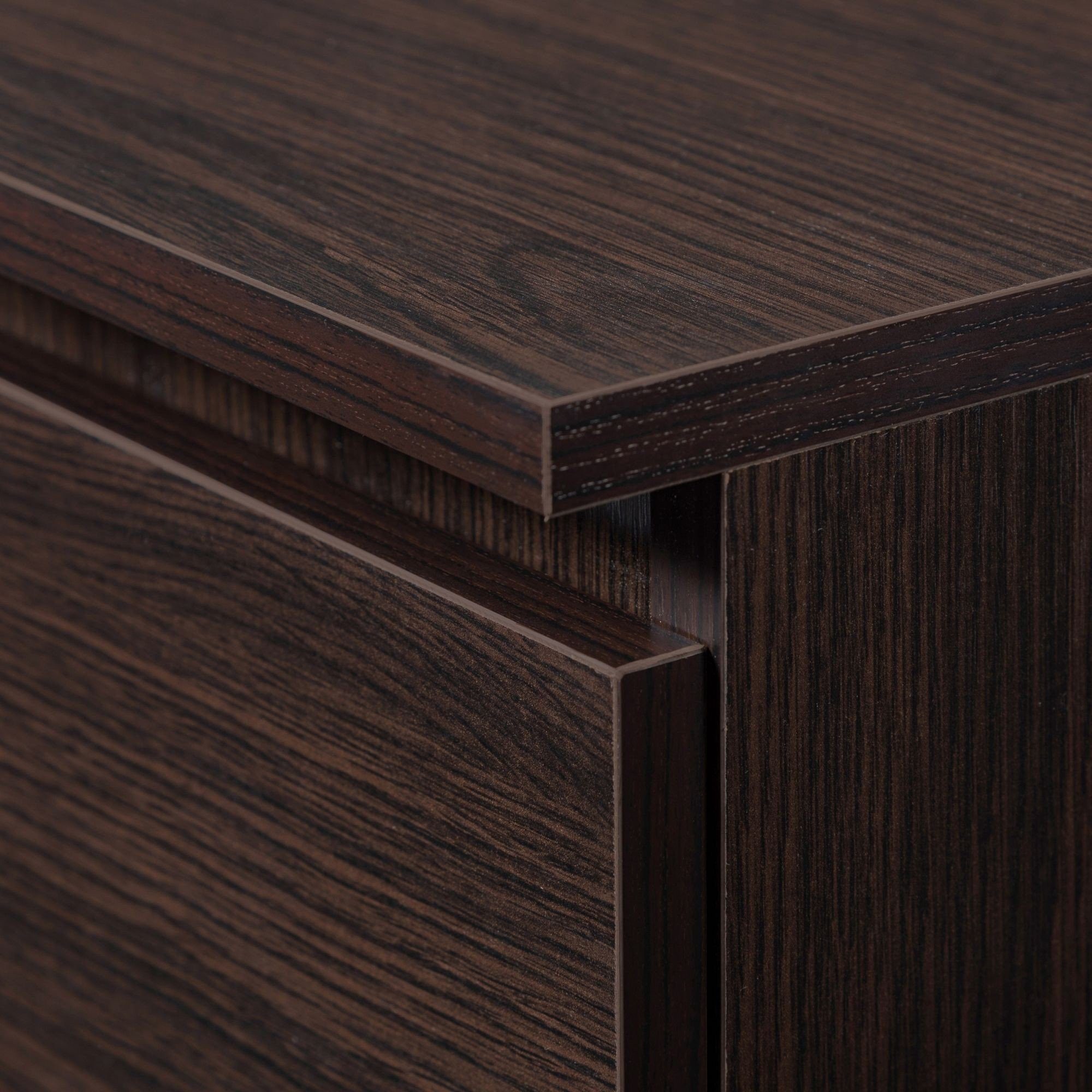 Raumhirsch Furniture Kommode mit 3 Schubladen drei Schranktüren 138 cm breit Anrichte Sideboard, Highboard / Kommode 138 cm, Sideboard Organizer für jeden Raum – Bild 5 von 5