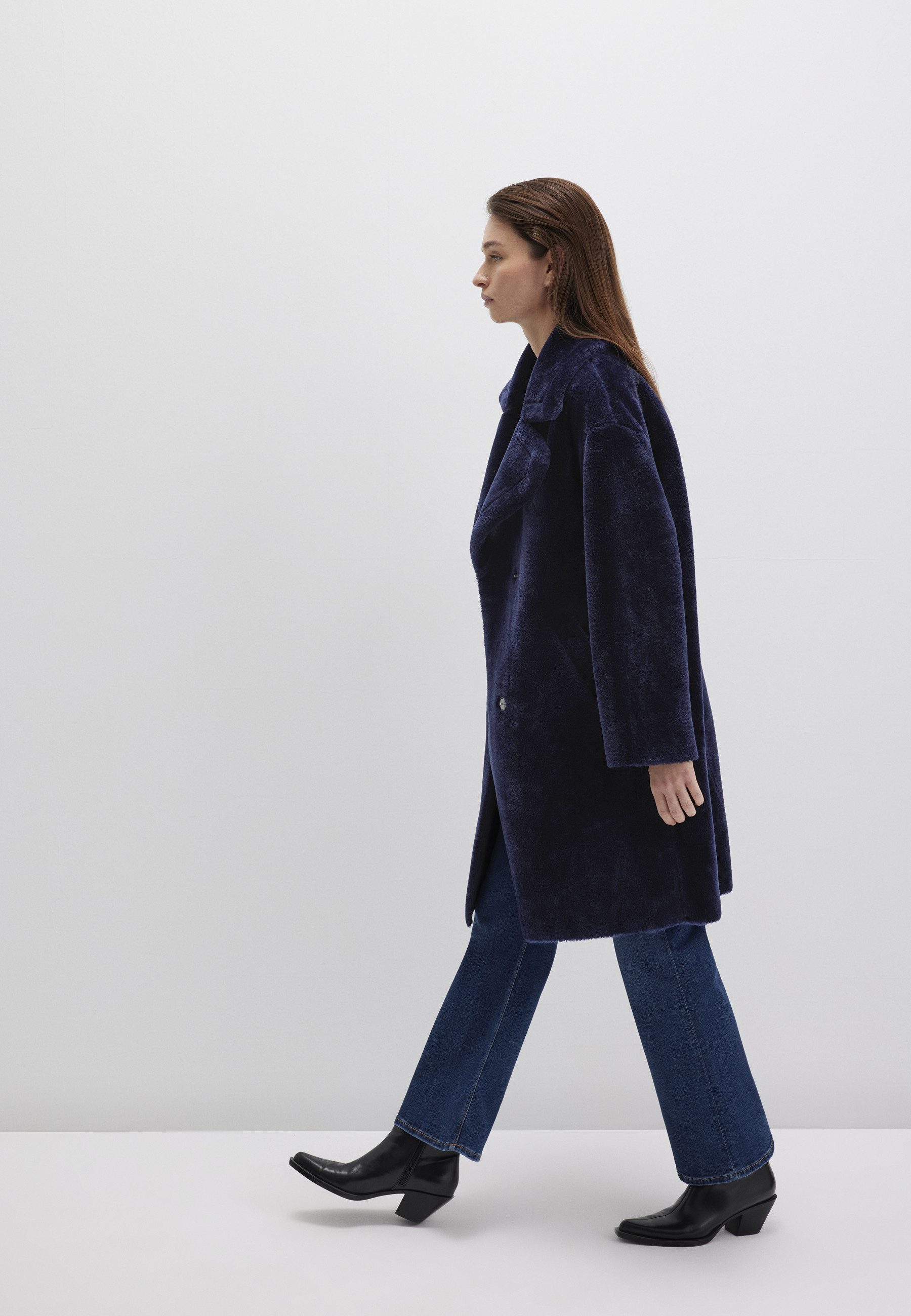 Mavi Parka WOVEN LONG JACKET Kunstfell Mantel