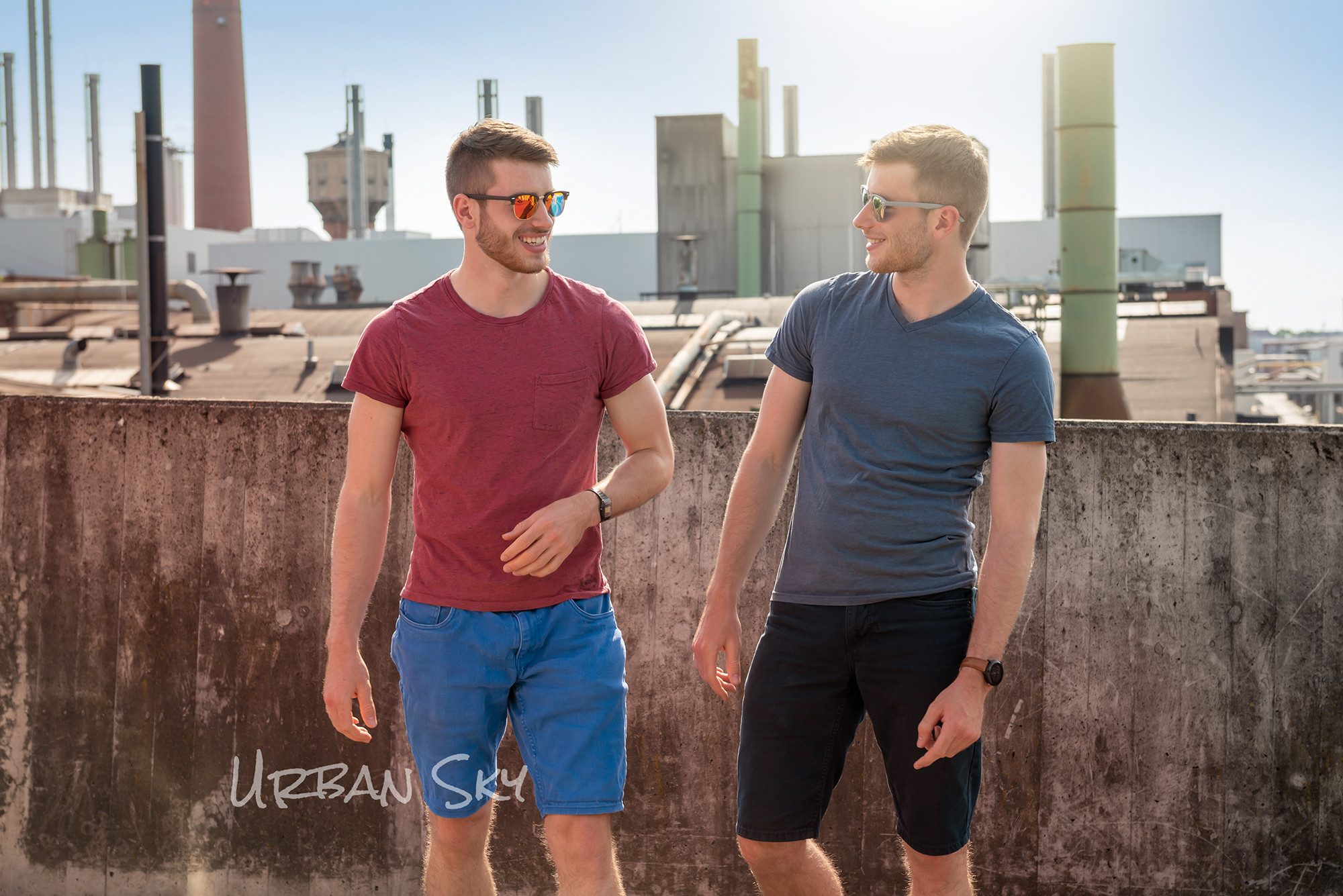 UrbanSky Sonnenbrille D.B. (2er-Pack, Sonnenbrillen-Set mit Einstecketuis) Doppelpack - polarisiert
