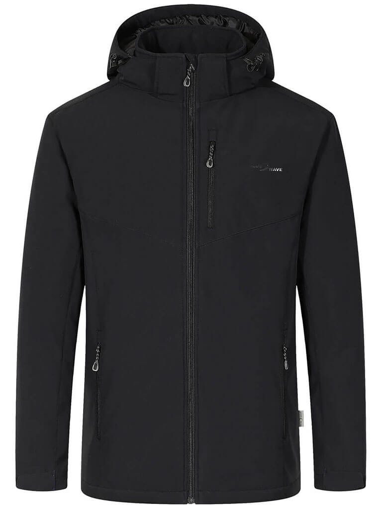 Blue Wave Softshelljacke Herren Jacke Marlon mit leichter Wattierung und abnehmbarer Kapuze