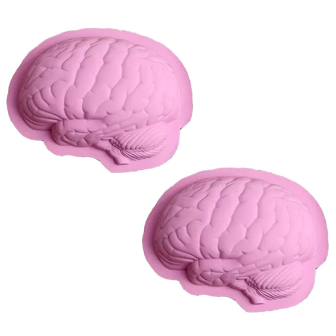 Metamorph Silikonform gelingt Backen Gehirngröße original Silikon Gehirn Pudding (1-tlg), der aus Silikonform 600, Mit und Gehirn zum Backform für in