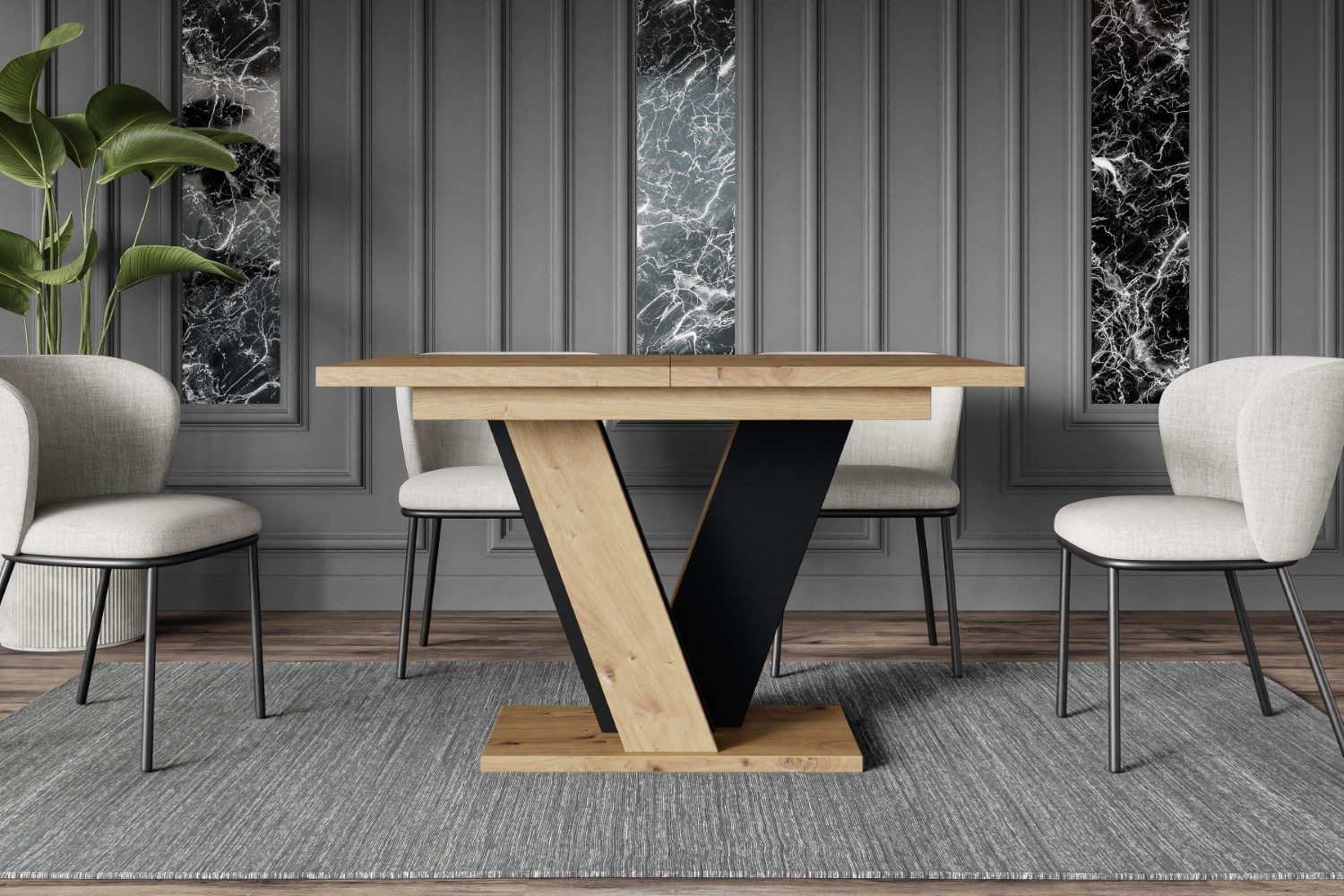 ALTDECOR Esstisch INEY (Esstisch ausziehbar, Esszimmertische, Tisch Wohnzim günstig online kaufen