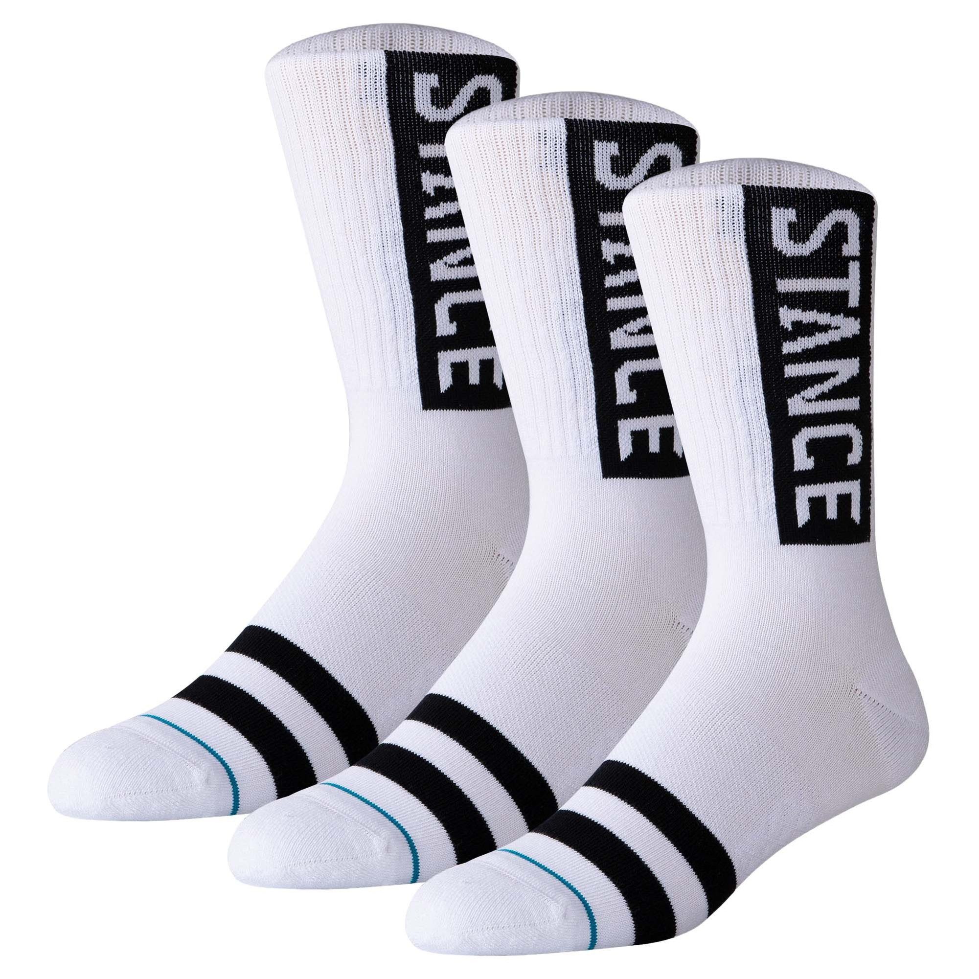 Stance Kurzsocken Unisex Socken 3er Pack Baumwolle OG Crew (Packung, 3er Pack)