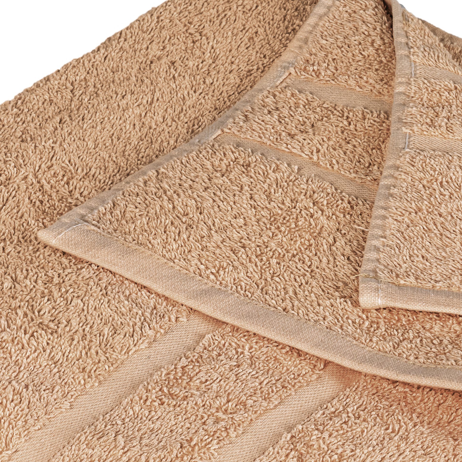 StickandShine Handtuch Handtücher Hellbraun 500 GSM Wahl zur Baumwolle Duschtücher Saunatücher 100% Badetücher Gästehandtücher in