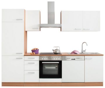 OPTIFIT Küchenzeile Odense, Breite 270 cm, mit 28 mm Arbeitsplatte, mit Gratis Besteckeinsatz