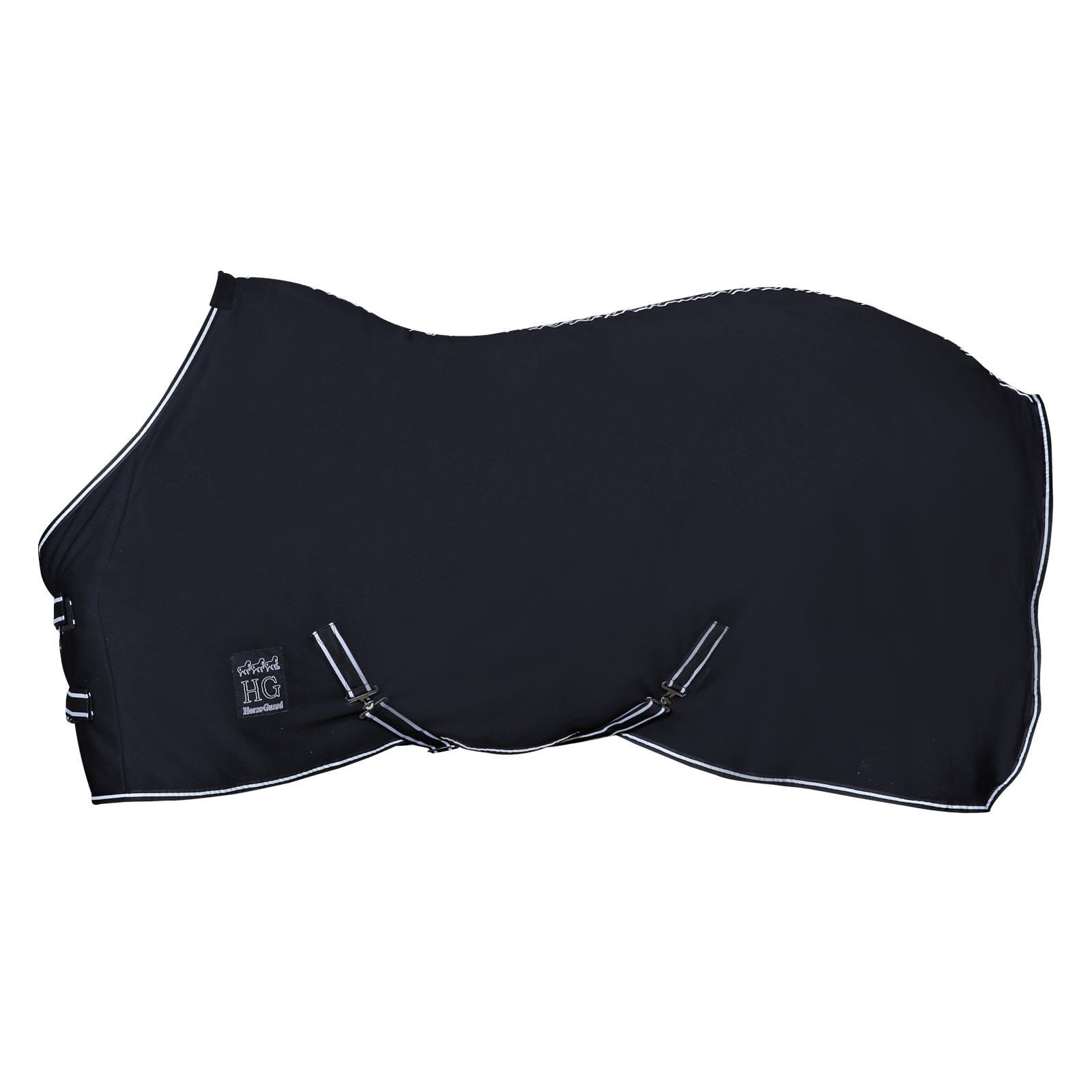 Horse Guard Pferde-Abschwitzdecke Cooler Decke für Pferde schwarz - 145 cm