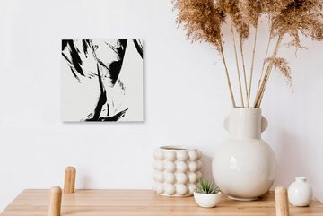 OneMillionCanvasses® Leinwandbild Farbe - Schwarz - Abstrakt, (1 St), Leinwand Bilder für Wohnzimmer Schlafzimmer