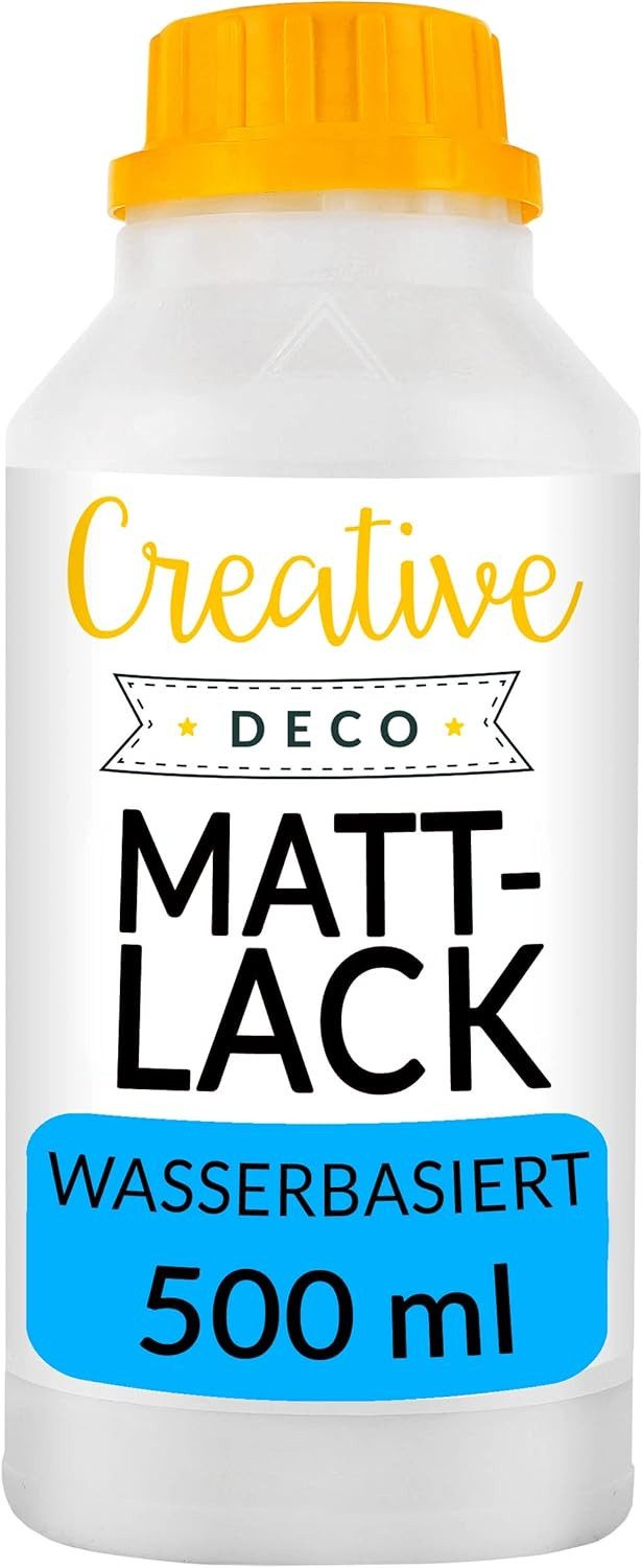Creative Deco Klarlack Acryl Glanzlack / Mattlack Oberflächenfinish Farbloser Lack