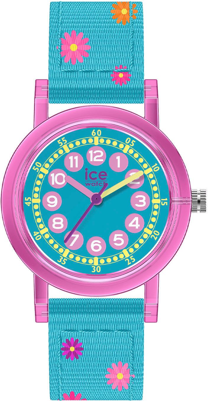 ice-watch Quarzuhr ICE learning - Girl - Extra Small - 3H 024497, Armbanduhr,Kinderuhr,Lernuhr,Mädchen,Schulanfang,Geschenkidee,Blumen
