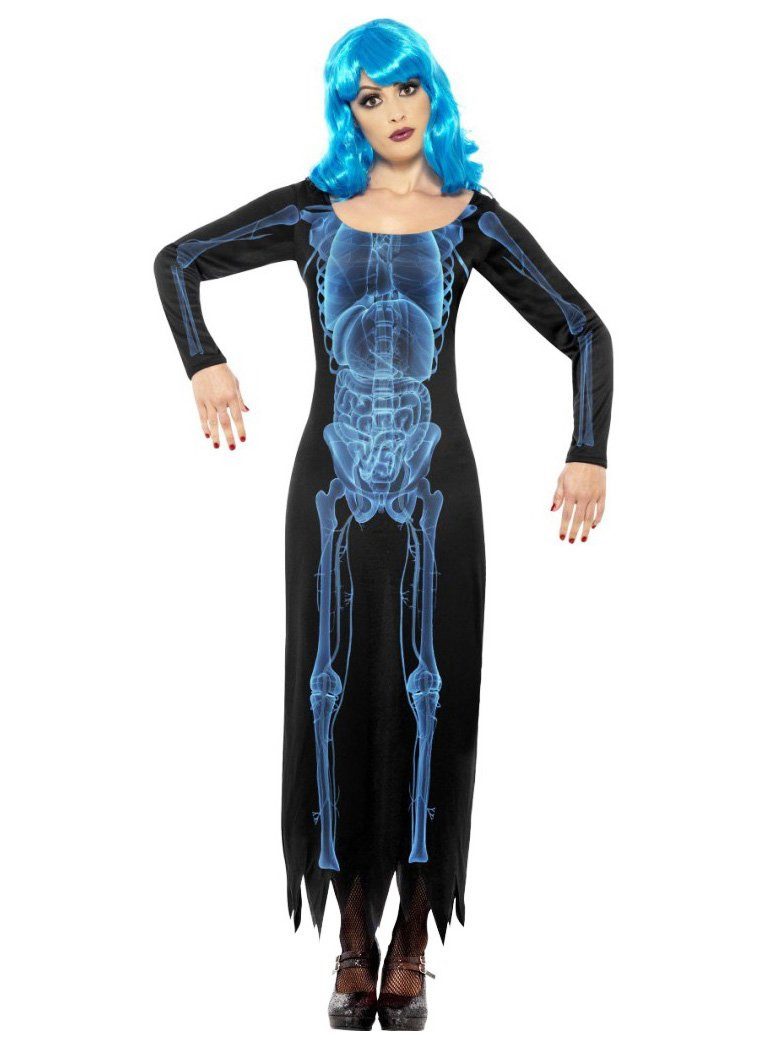 Metamorph Kostüm Röntgen Skelett Kleid, Das passende Kleid für Halloween und Arztbesuch