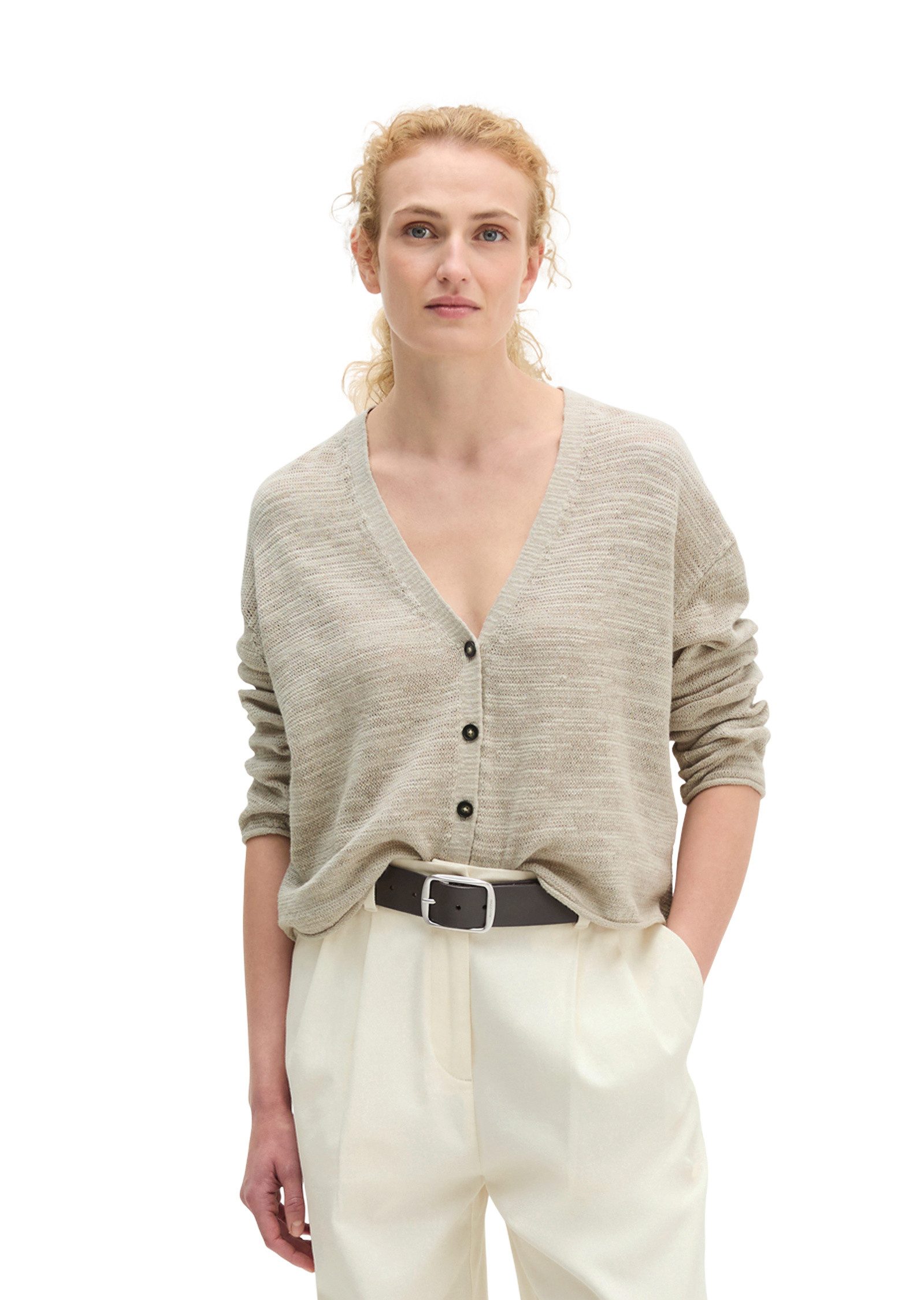 Marc O'Polo Cardigan aus Leinen-Baumwolle-Mix