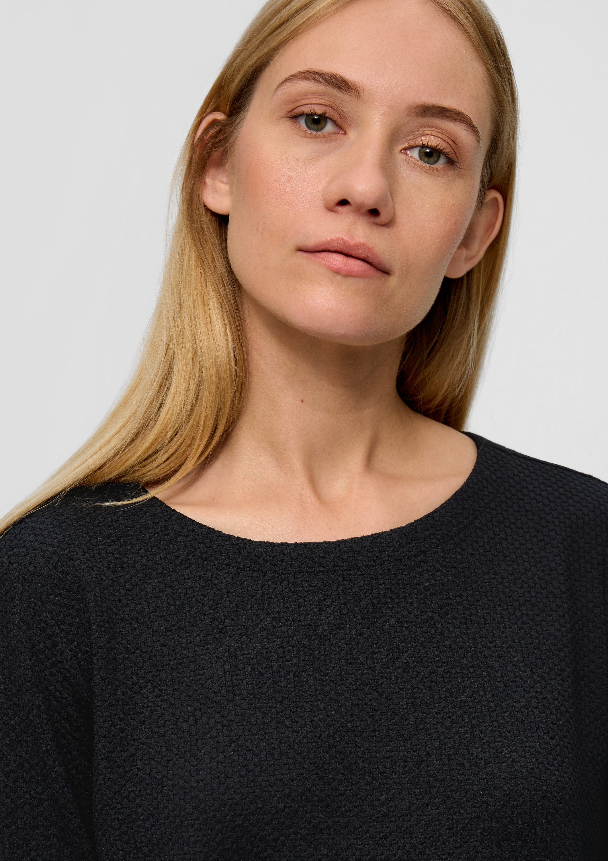s.Oliver Midikleid Kleid Midikleid im Strukturmuster – Bild 4 von 5