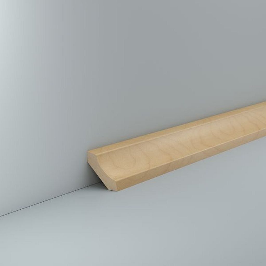 Südbrock Sockelleiste Hohlkehlleiste Recklinghausen 30x30 Ahorn, L: 240 cm, H: 3 cm, 1-St.