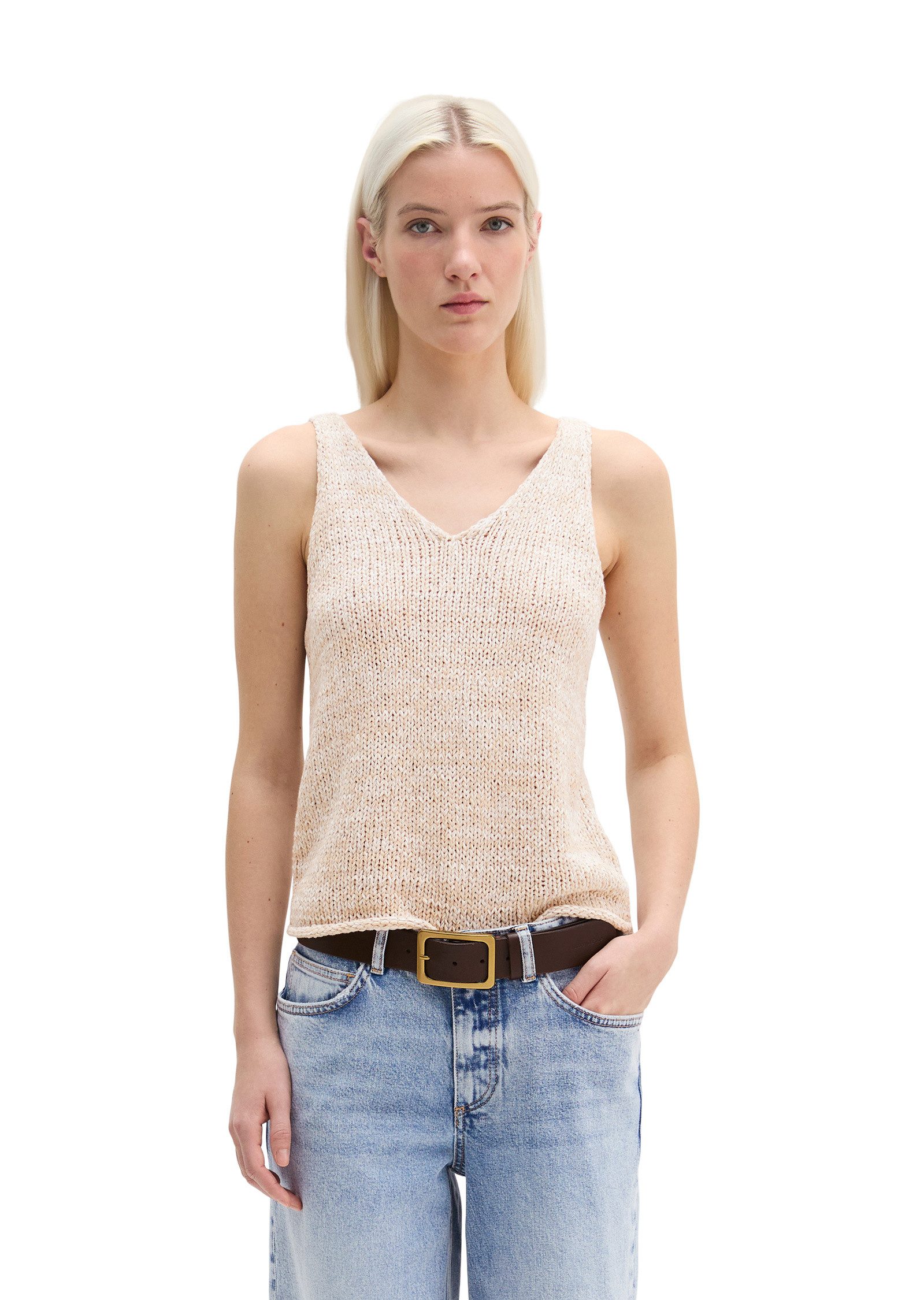 Marc O'Polo Kurzarmpullover aus Bändchengarn