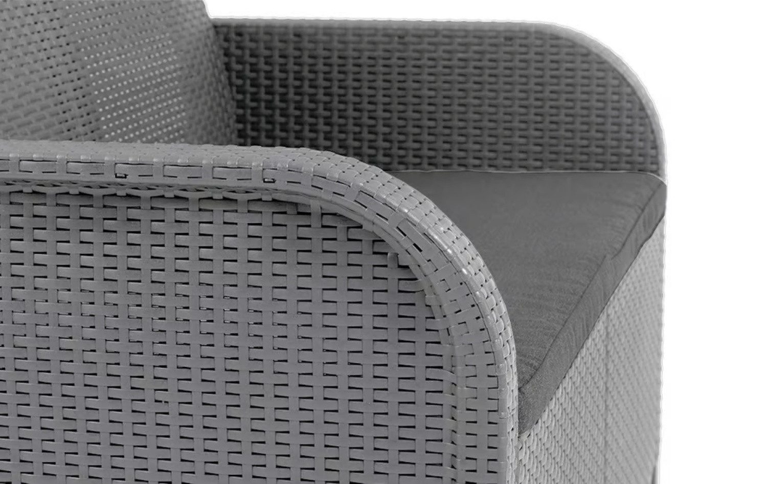 Keter Gartenlounge-Set Balkon und Garten San-Remo mit Tisch 2-Sitzer-Sofa, 2 Sessel, 1Tisch, 2-er Sofa, 2 Gartensessel, Tisch, Polsterauflangen, Montageanleitung