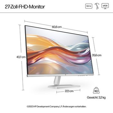 HP 527sf (HSD-0173-K) LED-Monitor (69 cm/27 ", 1920 x 1080 px, Full HD, 5 ms Reaktionszeit, 100 Hz, IPS)