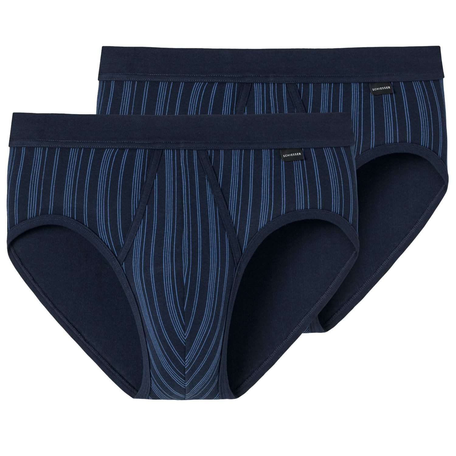 Schiesser Slip (2-St) mit Eingriff, gestreift, günstig online kaufen