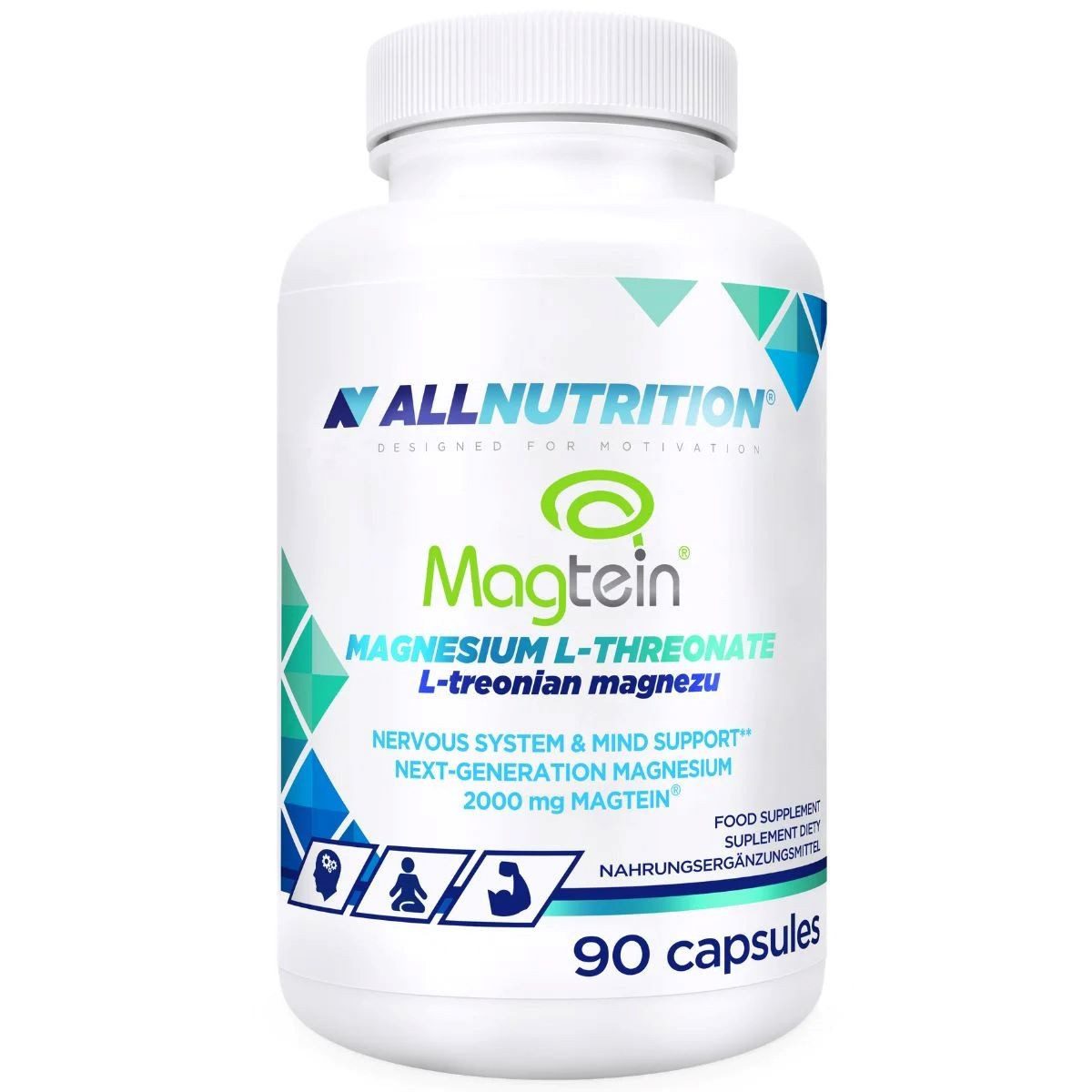 Allnutrition ALLNUTRITION MAGTEIN MAGNESIUM L-THREONATE 90 Kapseln Kapseln, 71 g, MAGTEIN MAGNESIUM L-THREONATE