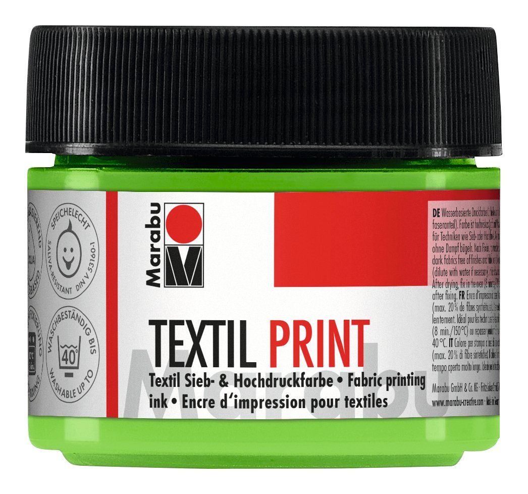 Marabu Textilfarbe Druckfarbe Textil Print, 100 ml