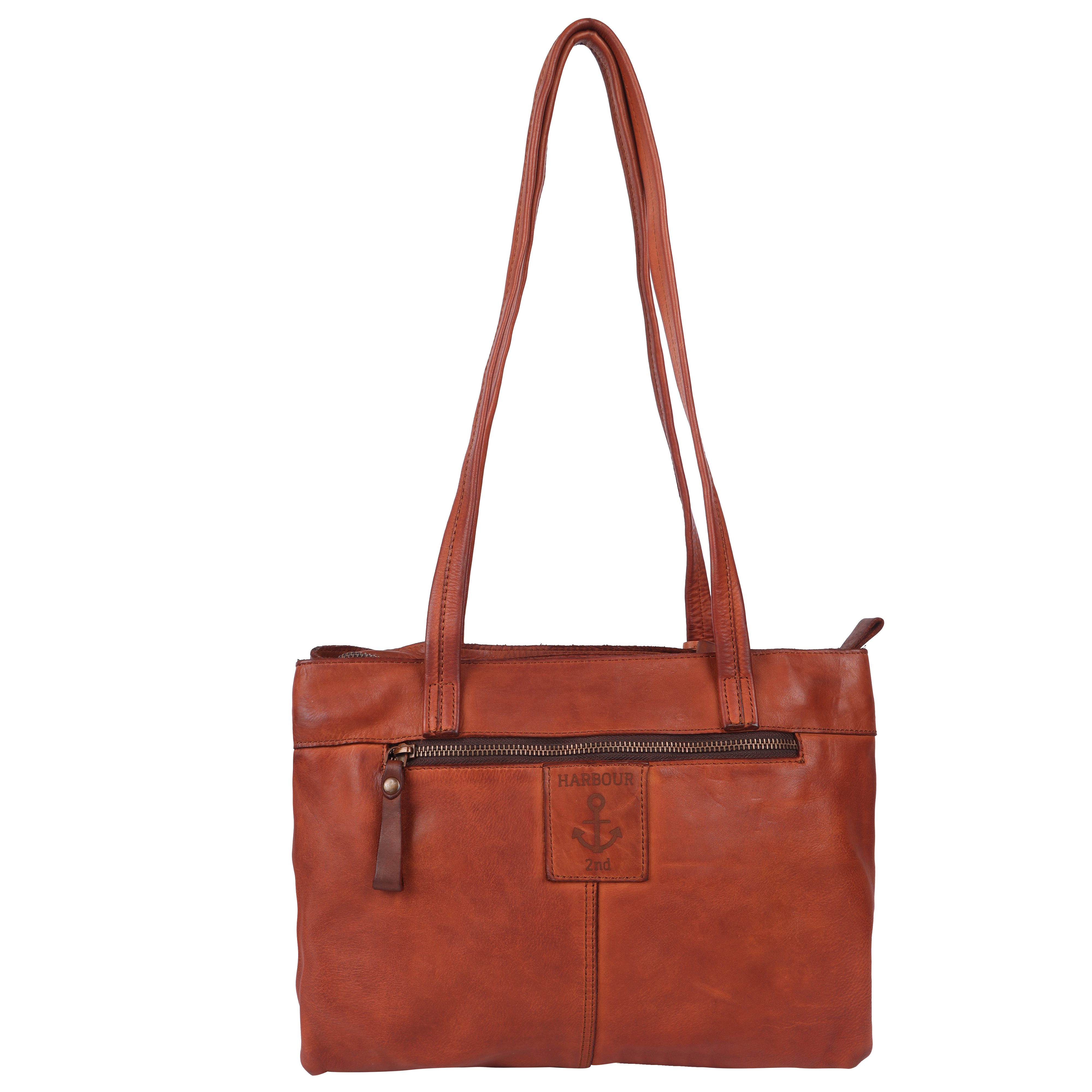 HARBOUR 2nd Shopper Zea, Damen Henkeltasche, Schultertasche, Handtasche mit Logodruck