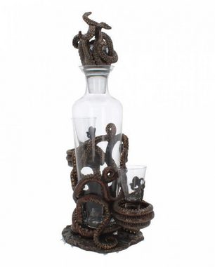 Horror-Shop Dekofigur Tentacle Temptation Octopus Flaschen & Schnapsglas