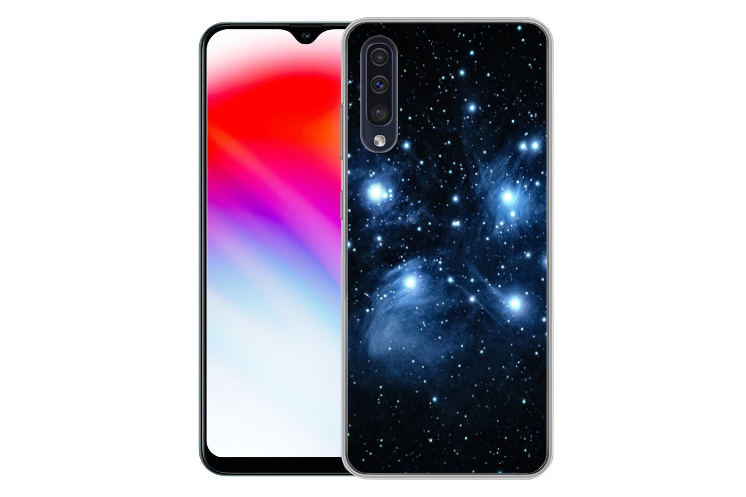MuchoWow Handyhülle für Samsung Galaxy A50 Universum - Planeten - Sterne - Jungen - Mädche, Smartphone-Bumper, Print, Handy Schutzhülle Dünn