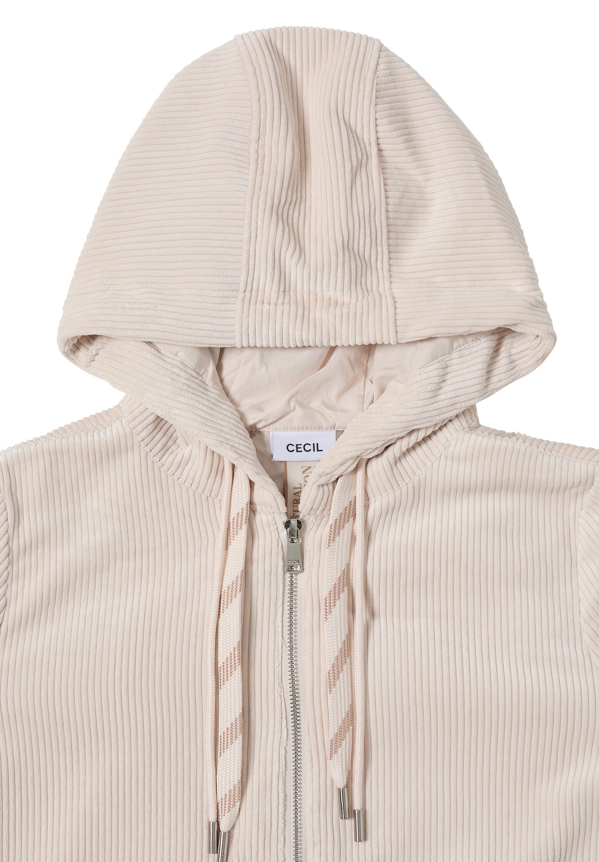 CECIL Cordjacke mit Kapuze