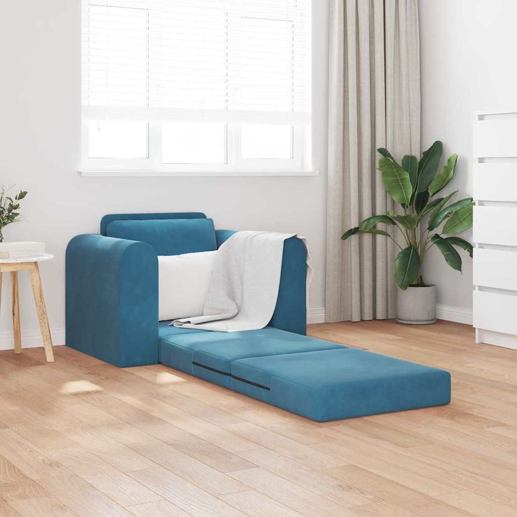 vidaXL Sofa Sofa Bett Blau 98 günstig online kaufen
