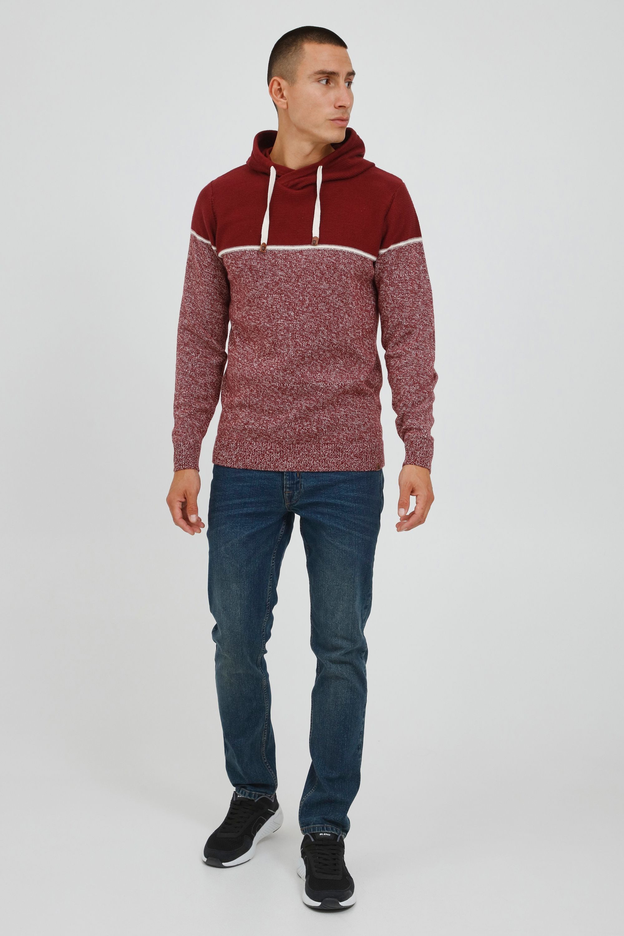 Indicode Kapuzenpullover IDLynde Strickpulli aus Feinstrick günstig online kaufen